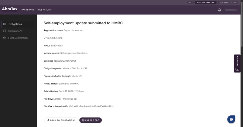 View Submission _ MTD Income Tax _ AbraTax