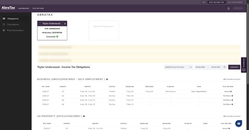 dashboard - abratax
