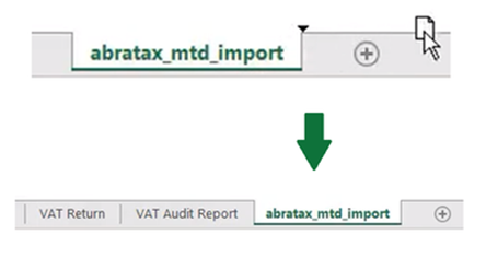 abratax_mtd_import tab being dragged from one Excel window into another