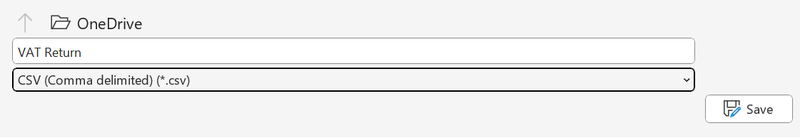 Saving the new book as a .csv file