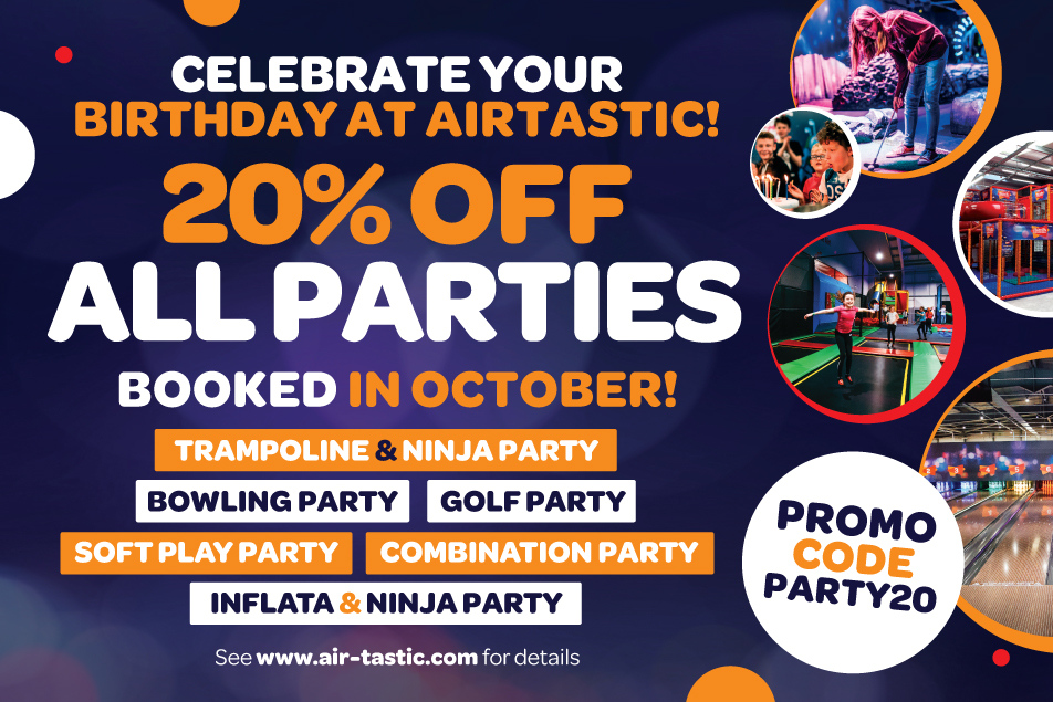 Airtastic Birthday Parties 20 Off Oct 2020 952 x 635