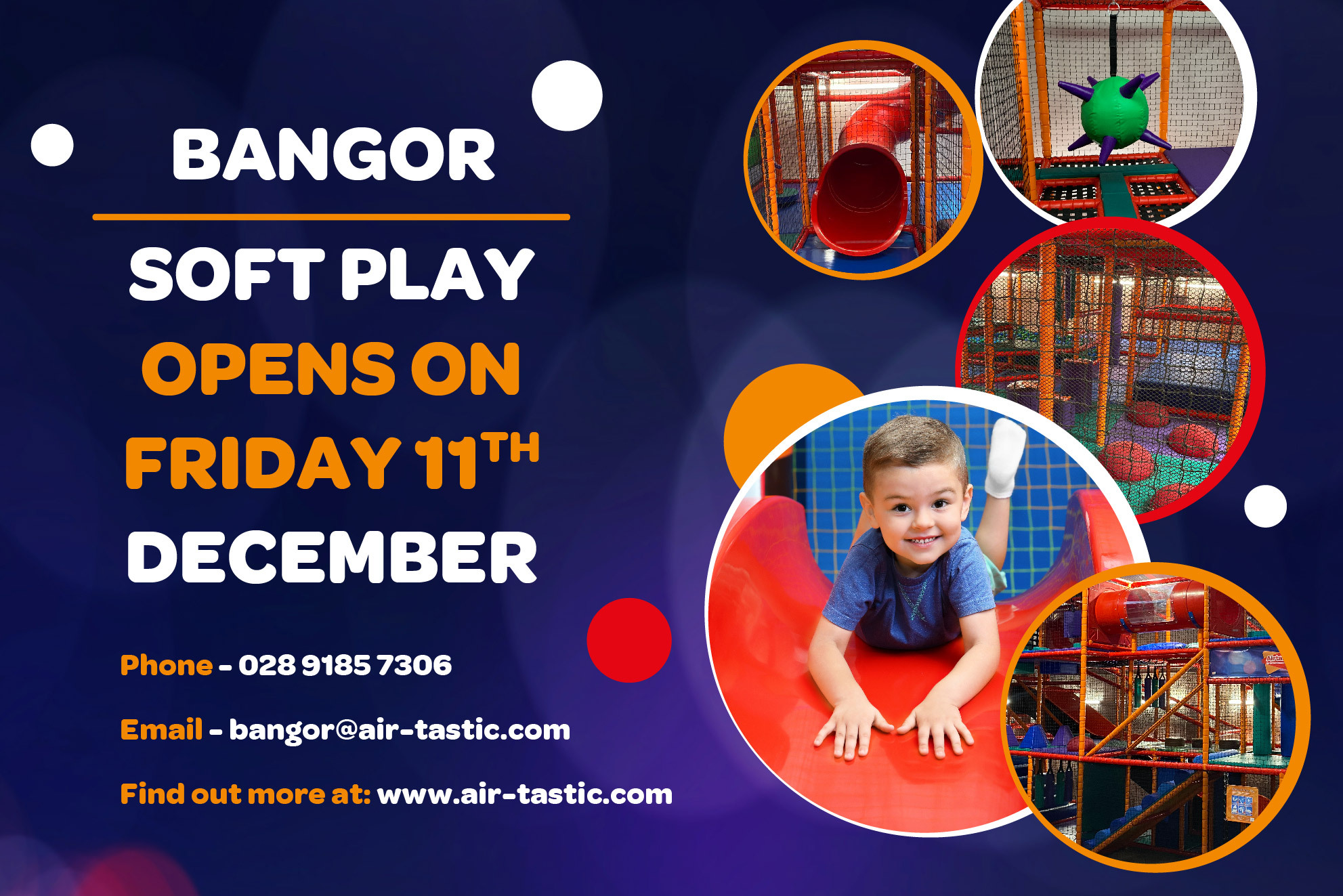 Bangor Soft Play Launch Web Graphics Banner
