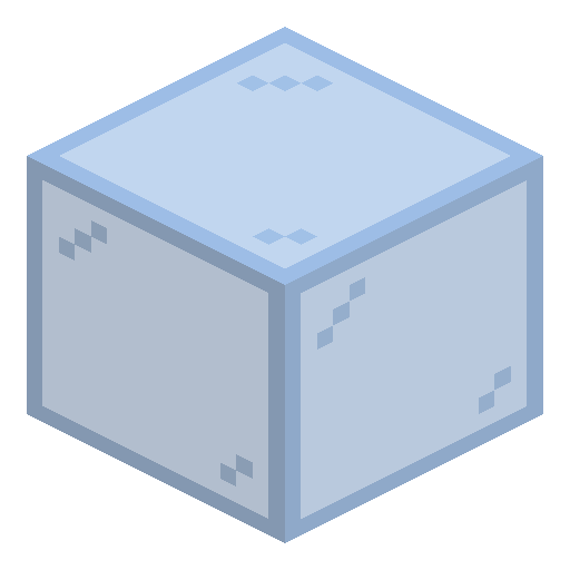 Hellblaues Glas