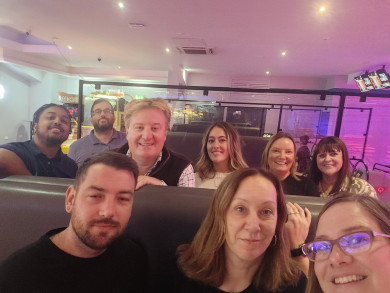 Barnsdales Staff Strike it Lucky at Bowling Night