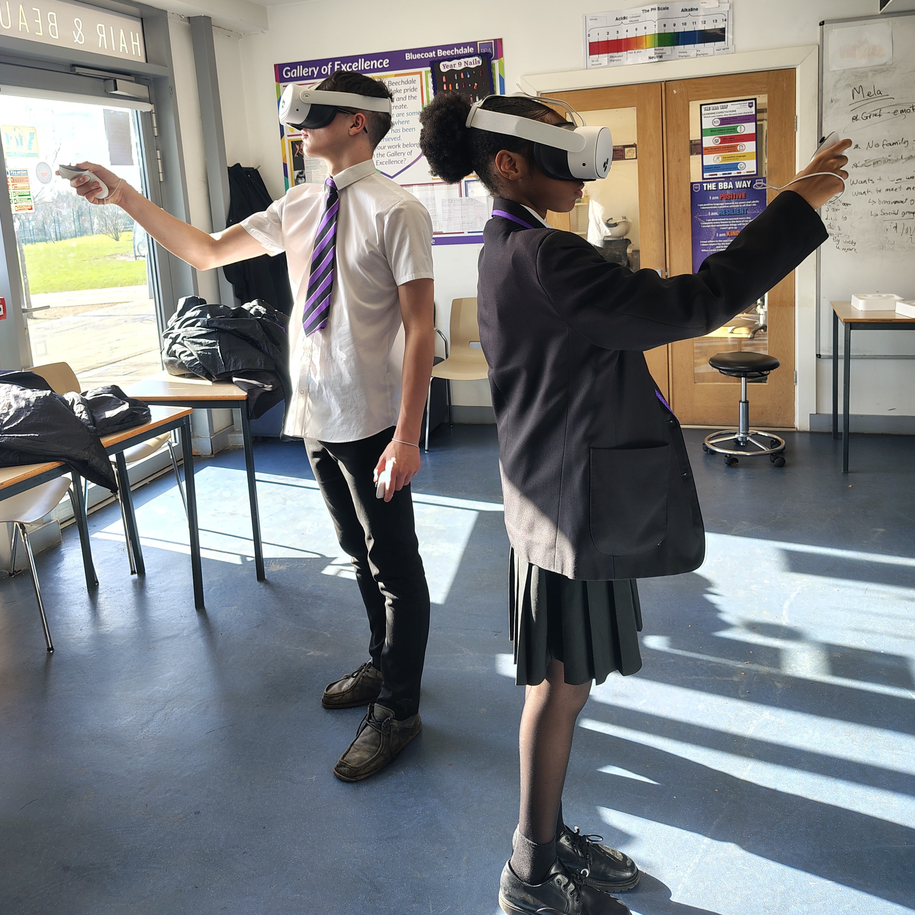 We design and deliver bespoke virtual reality workshops on behalf of employers who want to improve careers education. It takes a lot of time and money to show students what its like to work in your industry. Our workshops give students that experience at scale using VR simulations. Make a bigger impact for less.