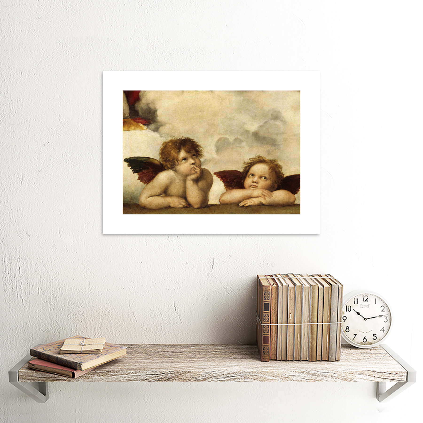 Raphael Sistine Madonna Group Of Angels Old Master Framed Wall Art Print - Picture 15 of 19