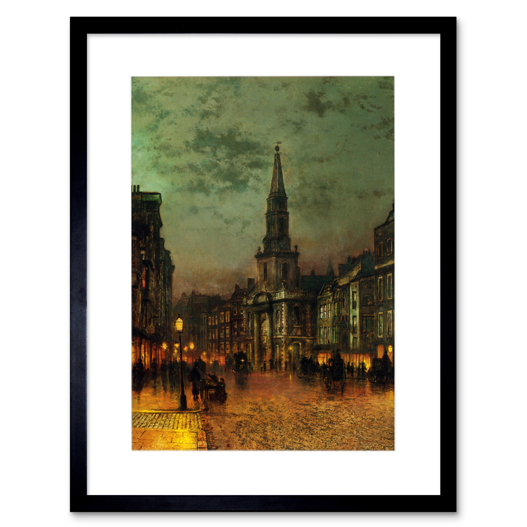 John Atkinson Grimshaw Blackman Street London 1885 Framed Wall Art Print - Picture 2 of 19