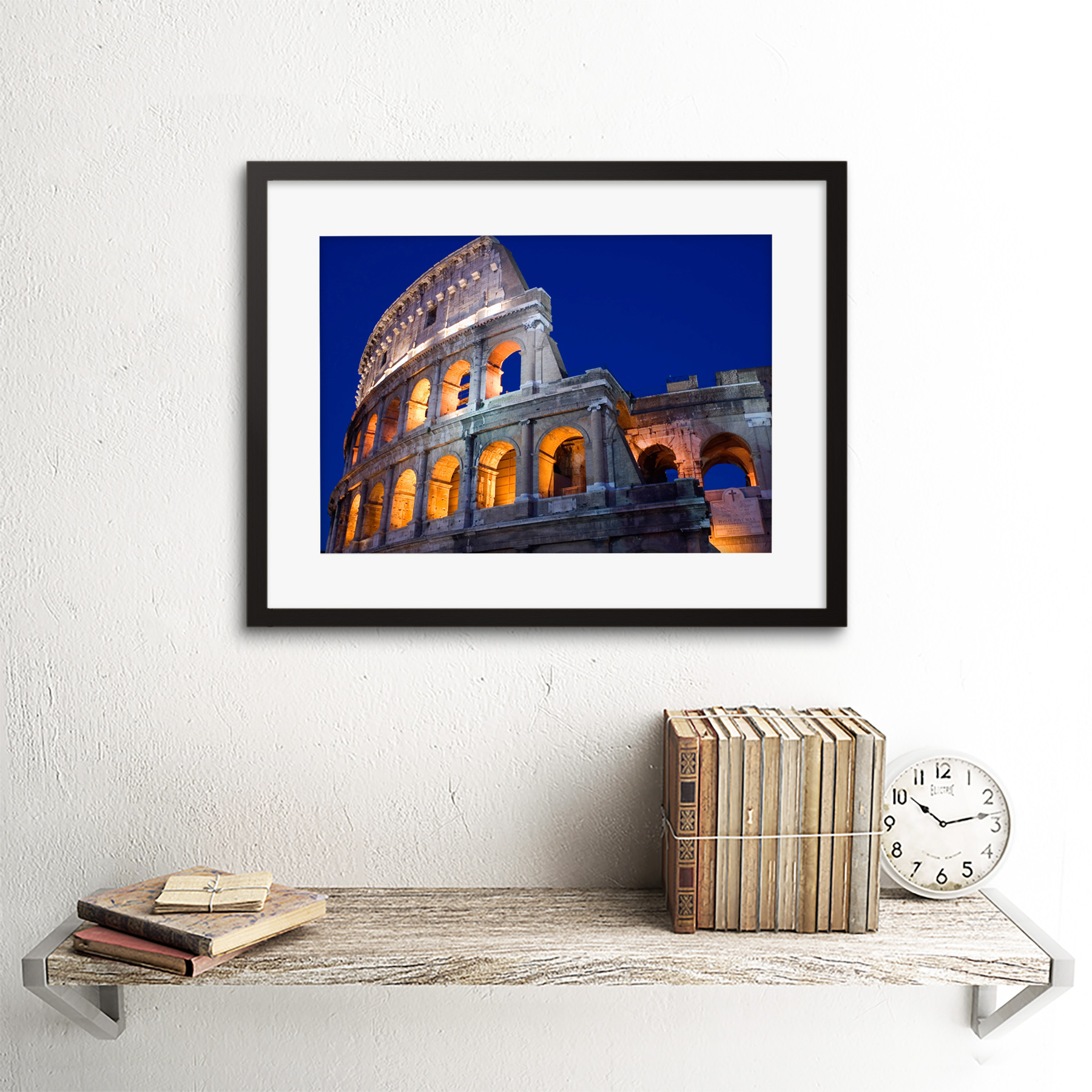 ART PRINT VINTAGE PHOTO EXTERIOR COLISEUM ROME ITALY LANDMARK TRAVEL NOFL1504