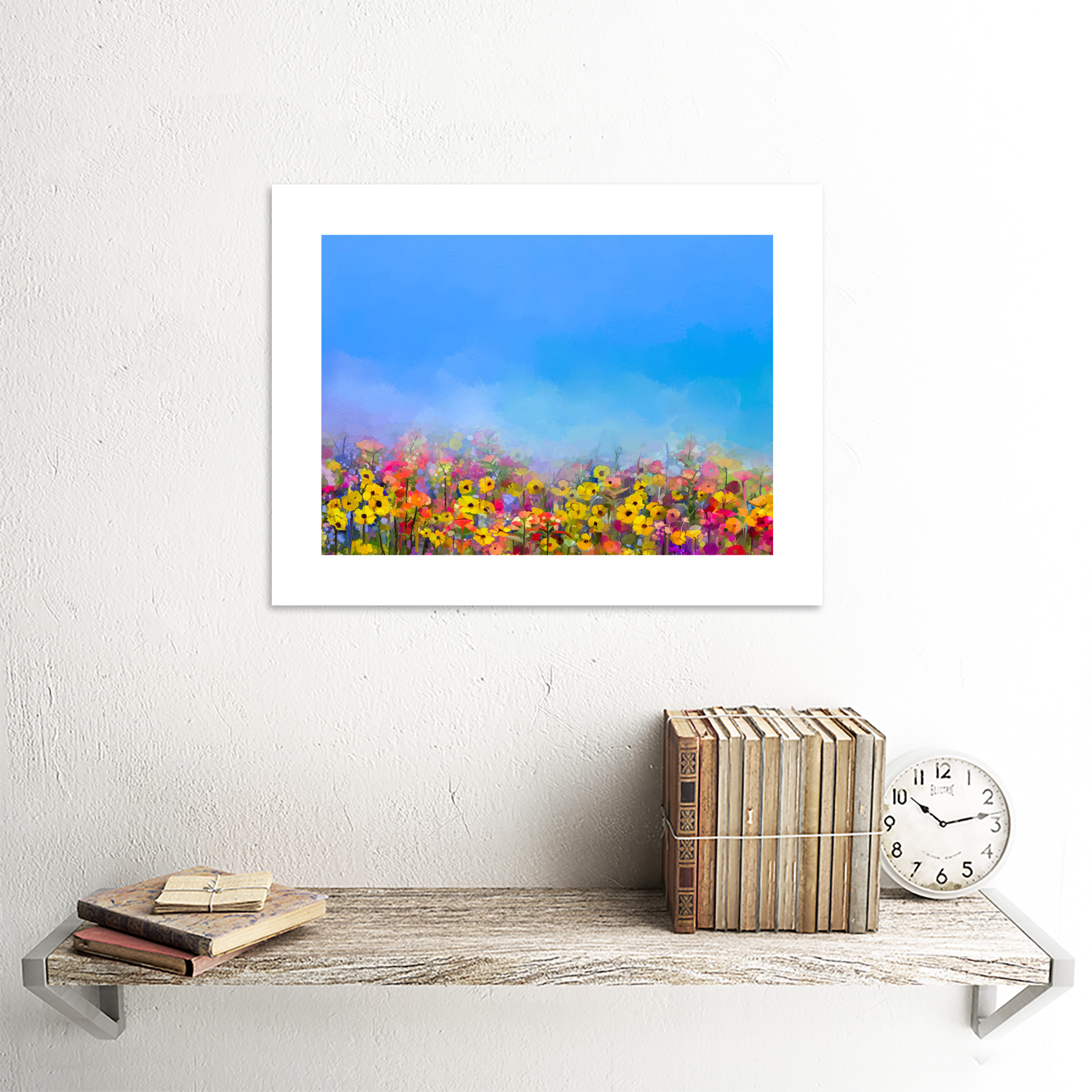 Field Of Wildflowers Framed Wall Art Print 12X16 In eBay