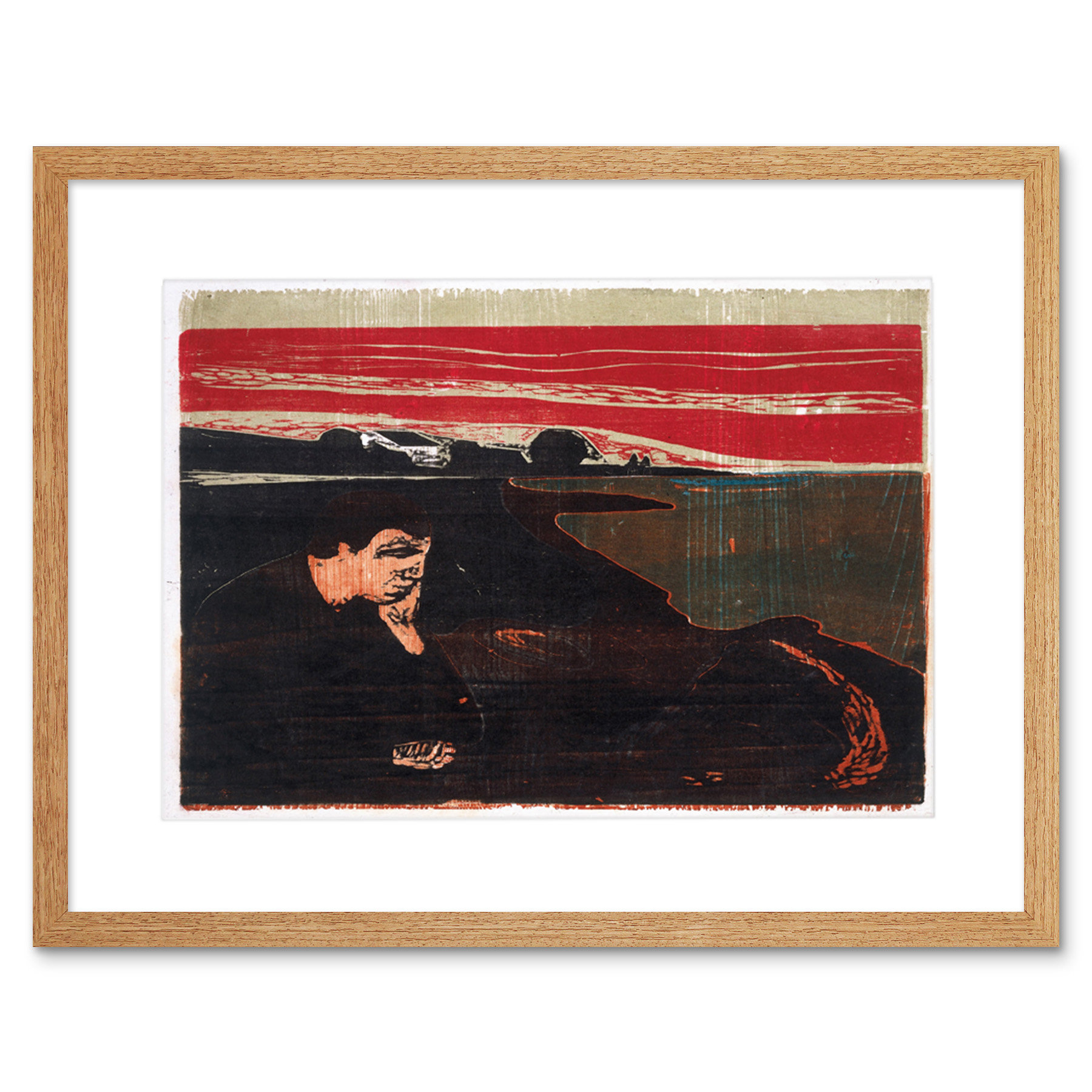 Painting Edvard Munch Evening Framed Art Print Poster 12x16 Inch - Picture 12 of 25