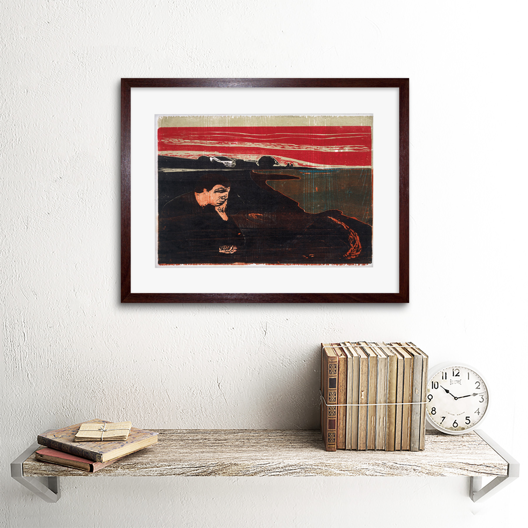 Painting Edvard Munch Evening Framed Art Print Poster 12x16 Inch - Picture 8 of 25