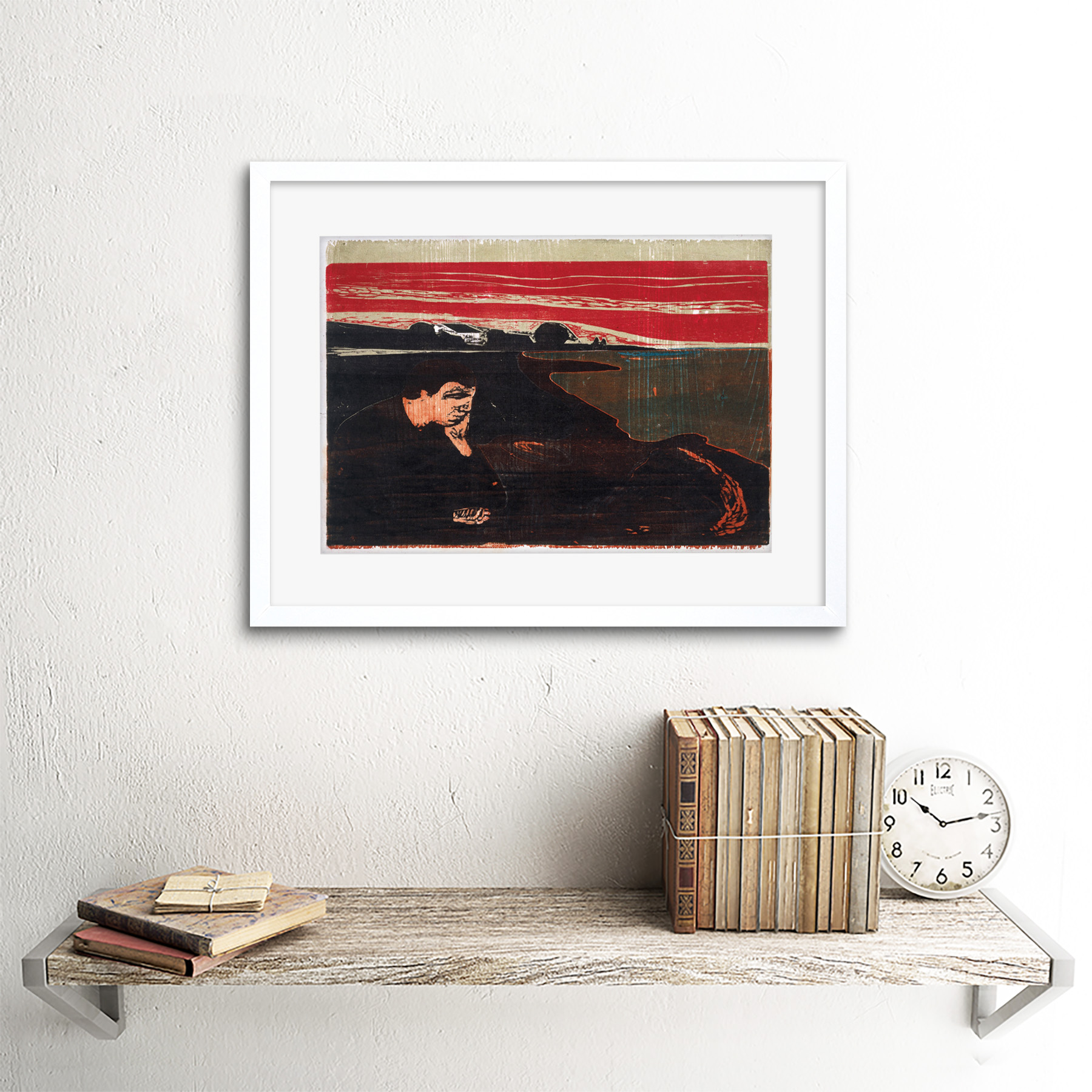 Painting Edvard Munch Evening Framed Art Print Poster 12x16 Inch - Picture 22 of 25
