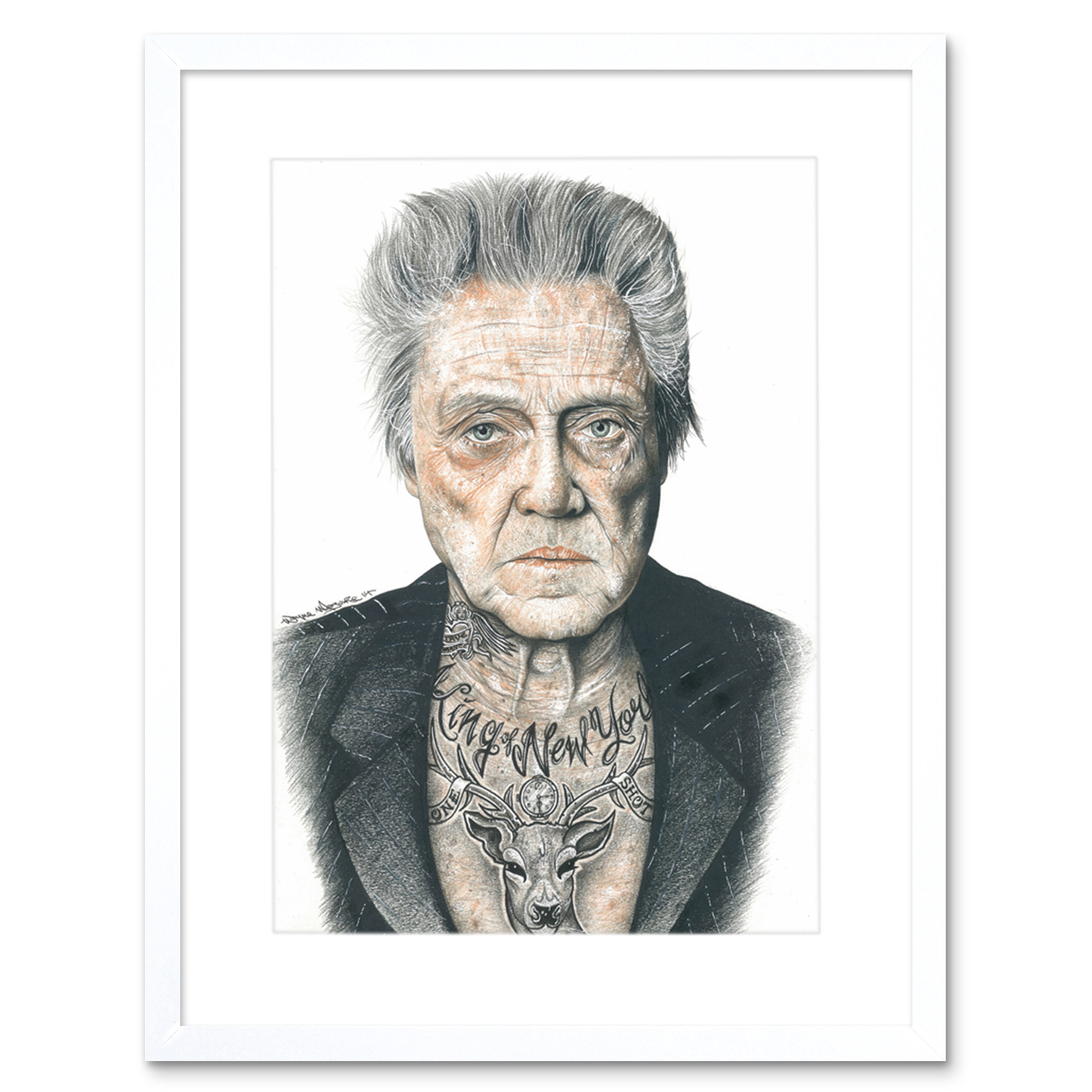 Christopher Walken Gangster Eingef rbt Ikon W Maguire Gerahmter