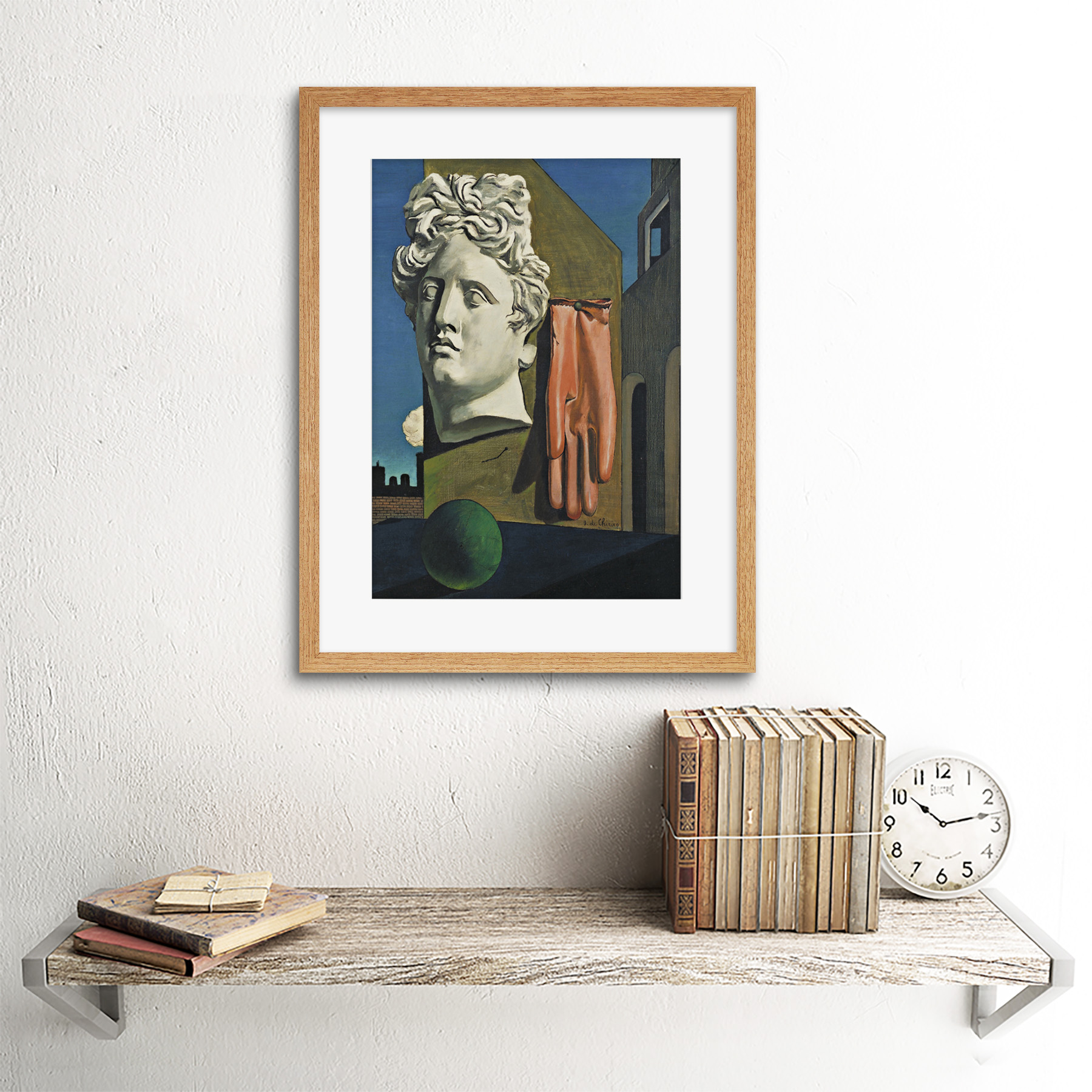 De Chirico Liebeslied gerahmter Kunstdruck 12 x 16 Zoll - Bild 13 von 25