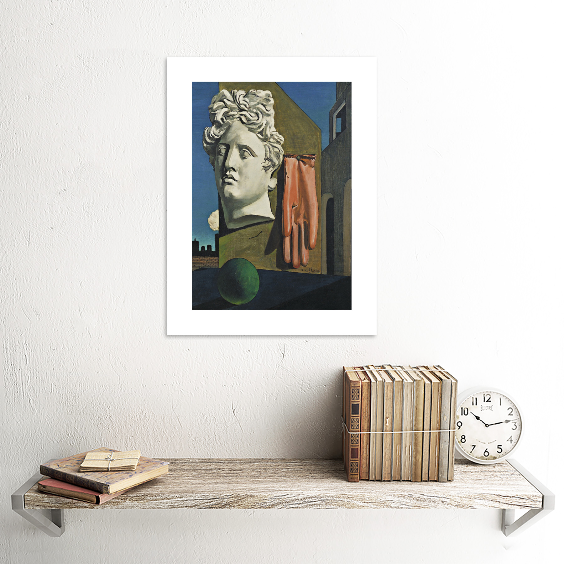 De Chirico Liebeslied gerahmter Kunstdruck 12 x 16 Zoll - Bild 18 von 25