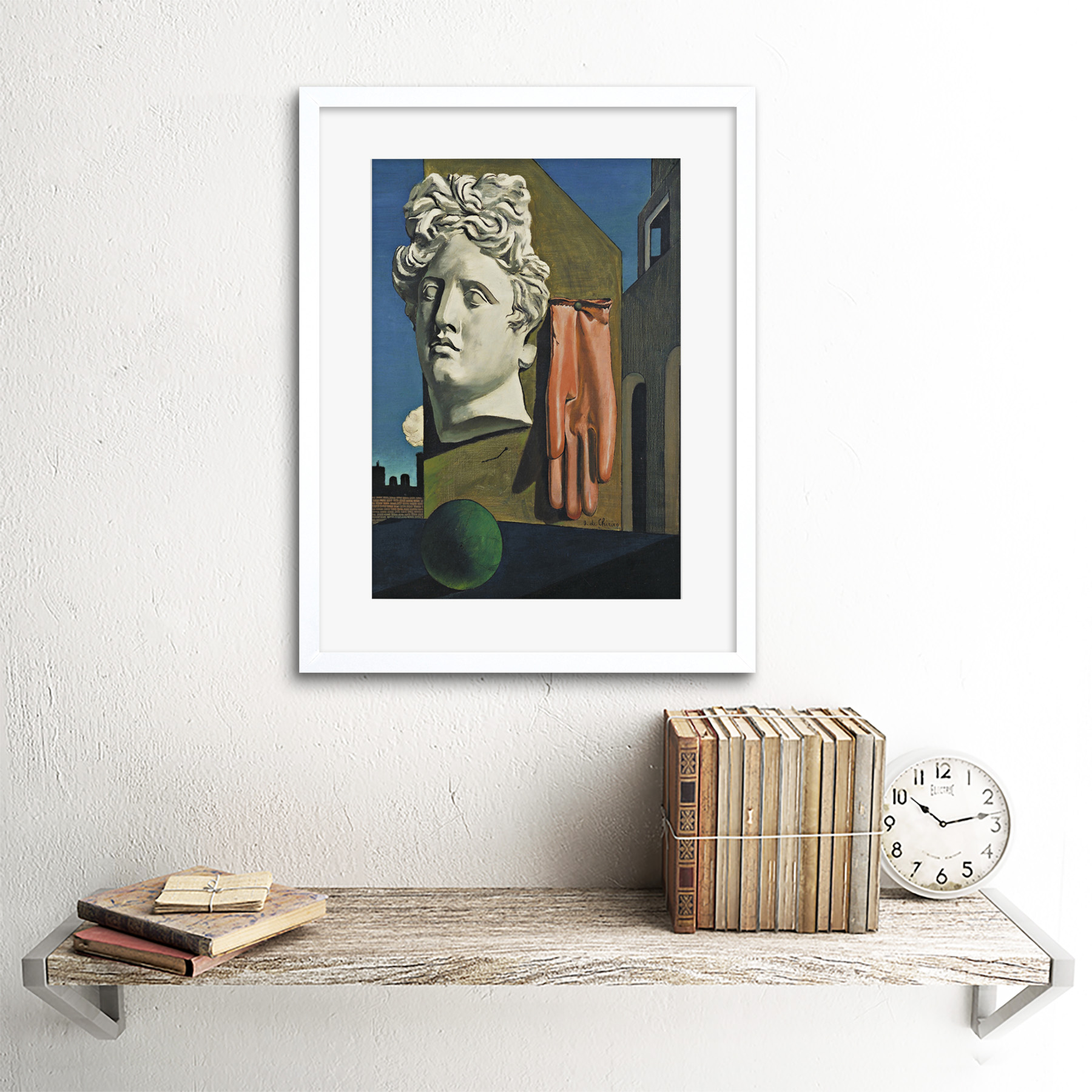 De Chirico Liebeslied gerahmter Kunstdruck 12 x 16 Zoll - Bild 22 von 25