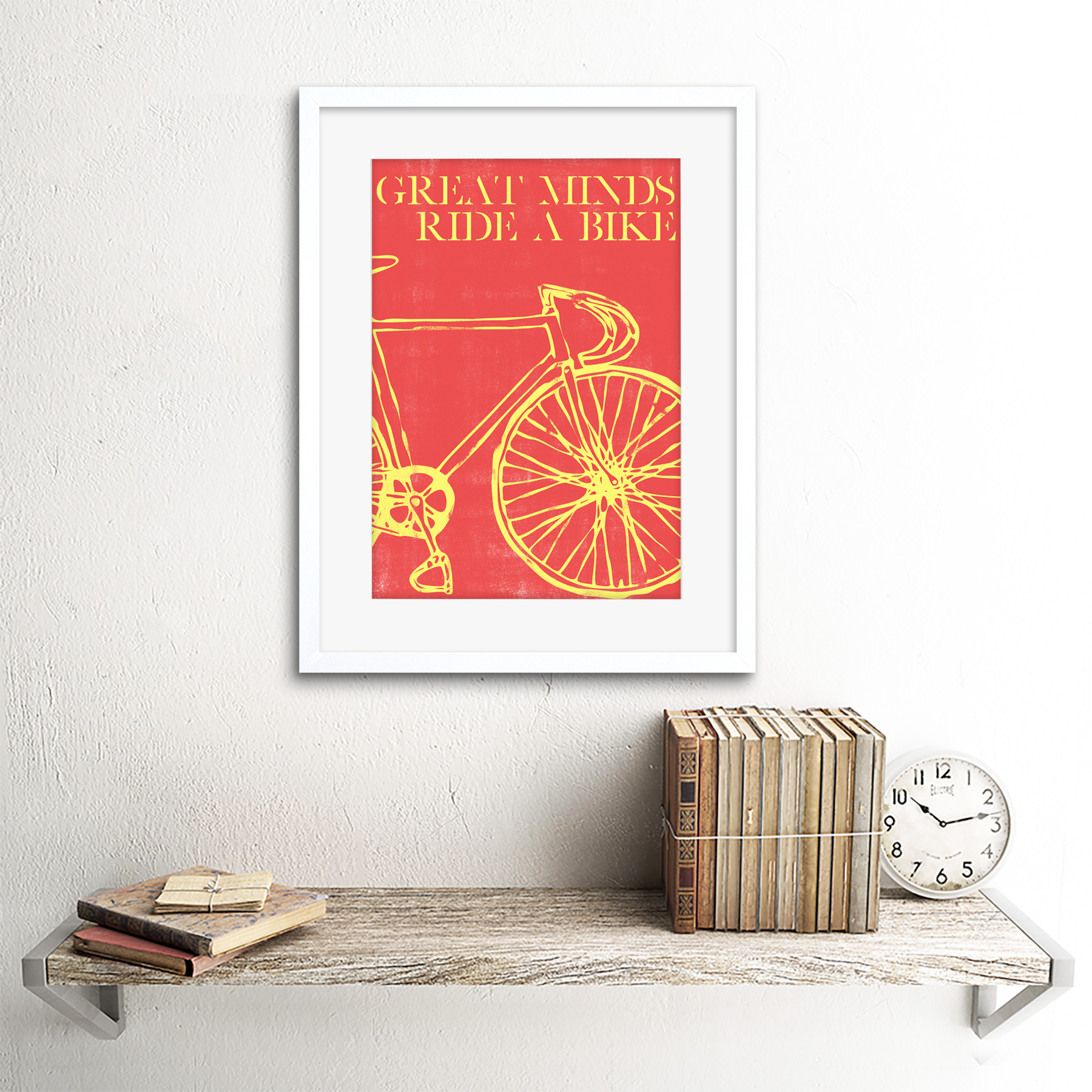 Sport Great Minds Bike Cycle Red Large Wall Art Poster Print LF3890 Sport Great Minds Bike Cycle Red Large Wall Art Poster Print LF3890