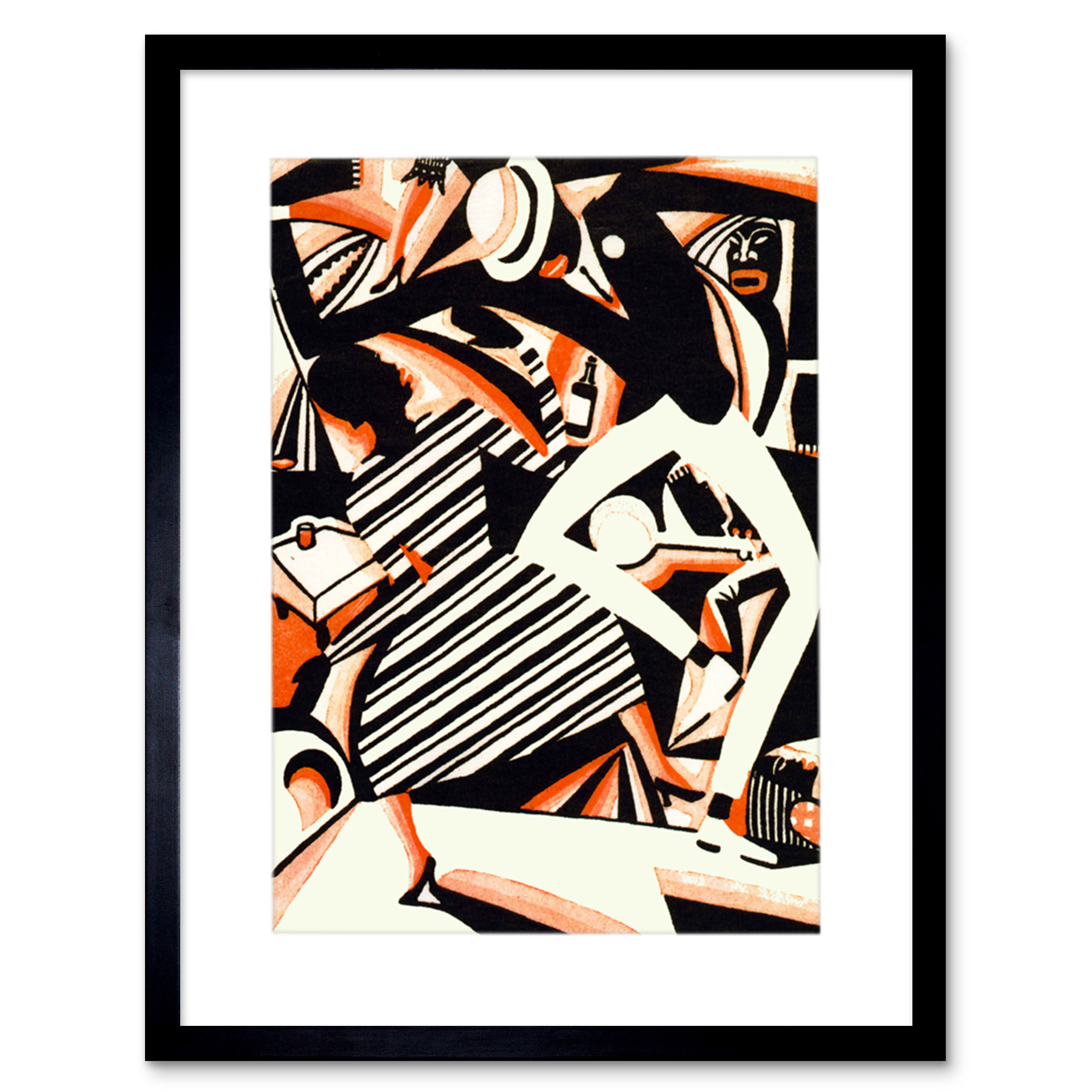 Afroamerikanischer Jazz zweifarbig Reiss Tanzmusik gerahmter Kunstdruck 12 x 16 Zoll - Bild 2 von 25