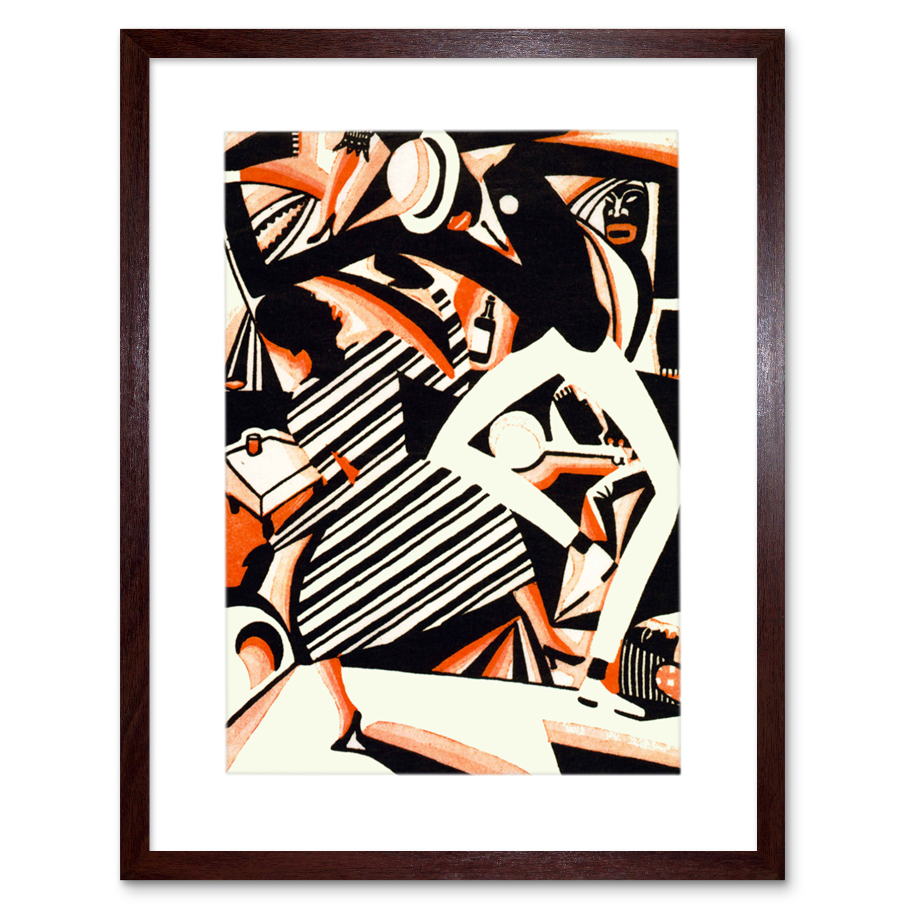Afroamerikanischer Jazz zweifarbig Reiss Tanzmusik gerahmter Kunstdruck 12 x 16 Zoll - Bild 7 von 25