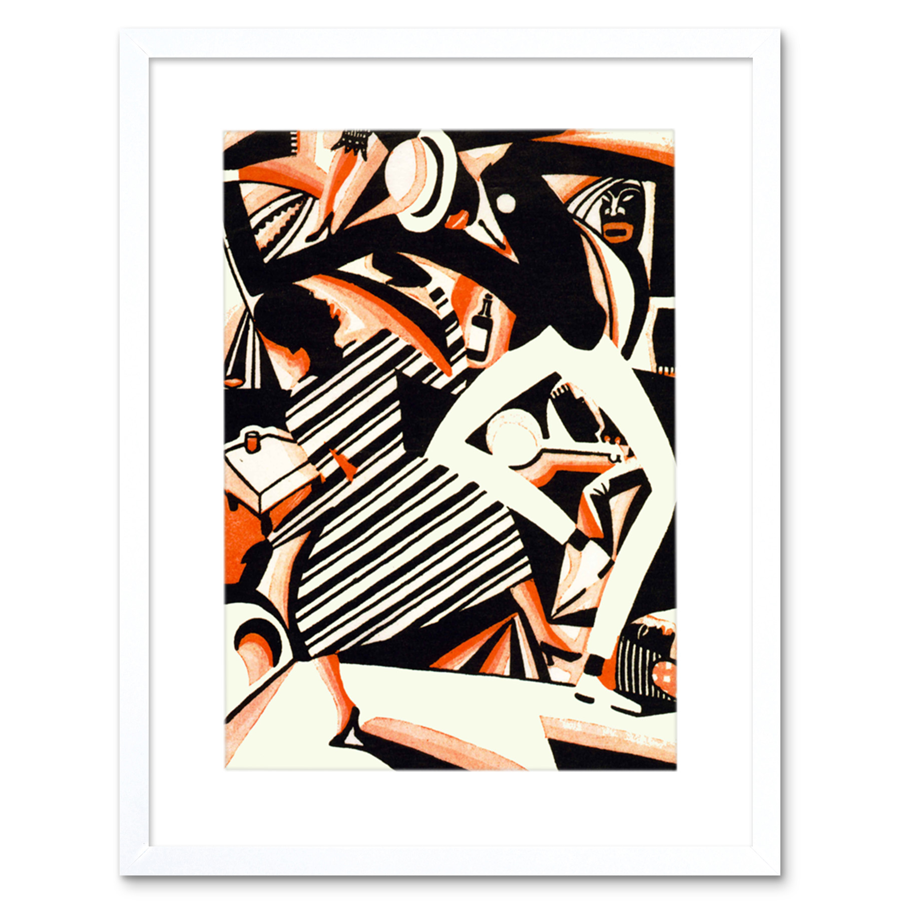 Afroamerikanischer Jazz zweifarbig Reiss Tanzmusik gerahmter Kunstdruck 12 x 16 Zoll - Bild 21 von 25