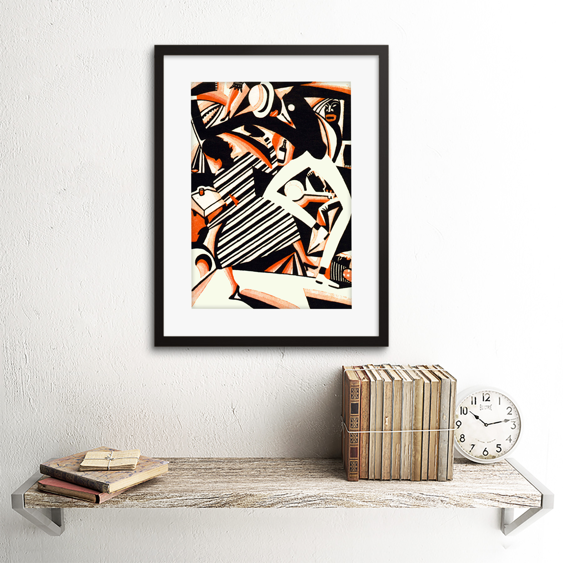 Afroamerikanischer Jazz zweifarbig Reiss Tanzmusik gerahmter Kunstdruck 12 x 16 Zoll - Bild 3 von 25