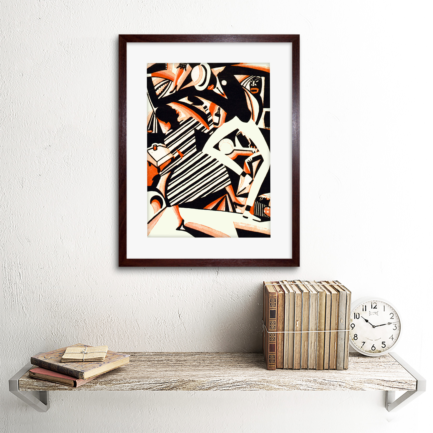 Afroamerikanischer Jazz zweifarbig Reiss Tanzmusik gerahmter Kunstdruck 12 x 16 Zoll - Bild 8 von 25