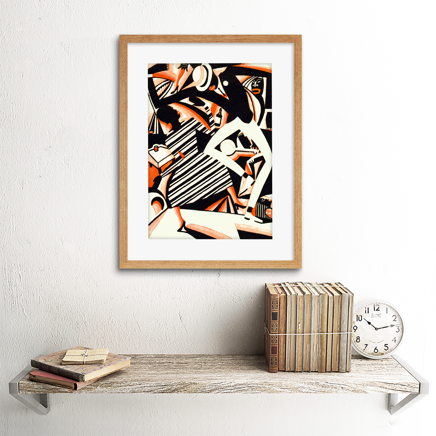 Afroamerikanischer Jazz zweifarbig Reiss Tanzmusik gerahmter Kunstdruck 12 x 16 Zoll - Bild 13 von 25