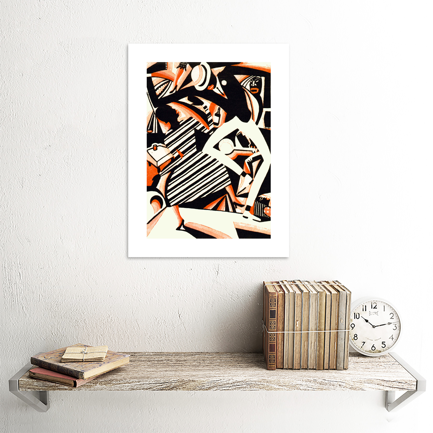 Afroamerikanischer Jazz zweifarbig Reiss Tanzmusik gerahmter Kunstdruck 12 x 16 Zoll - Bild 18 von 25