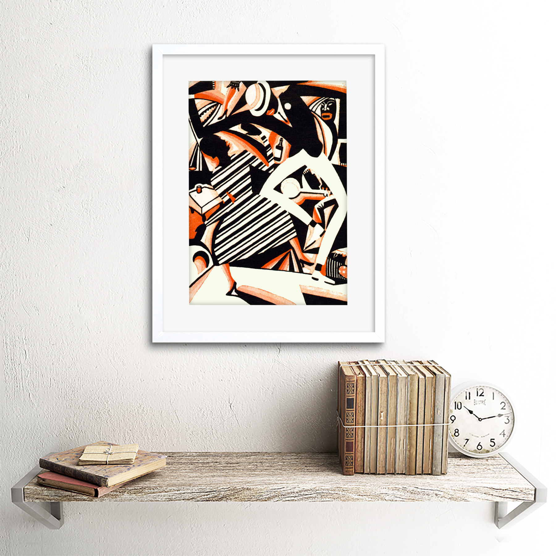 Afroamerikanischer Jazz zweifarbig Reiss Tanzmusik gerahmter Kunstdruck 12 x 16 Zoll - Bild 22 von 25