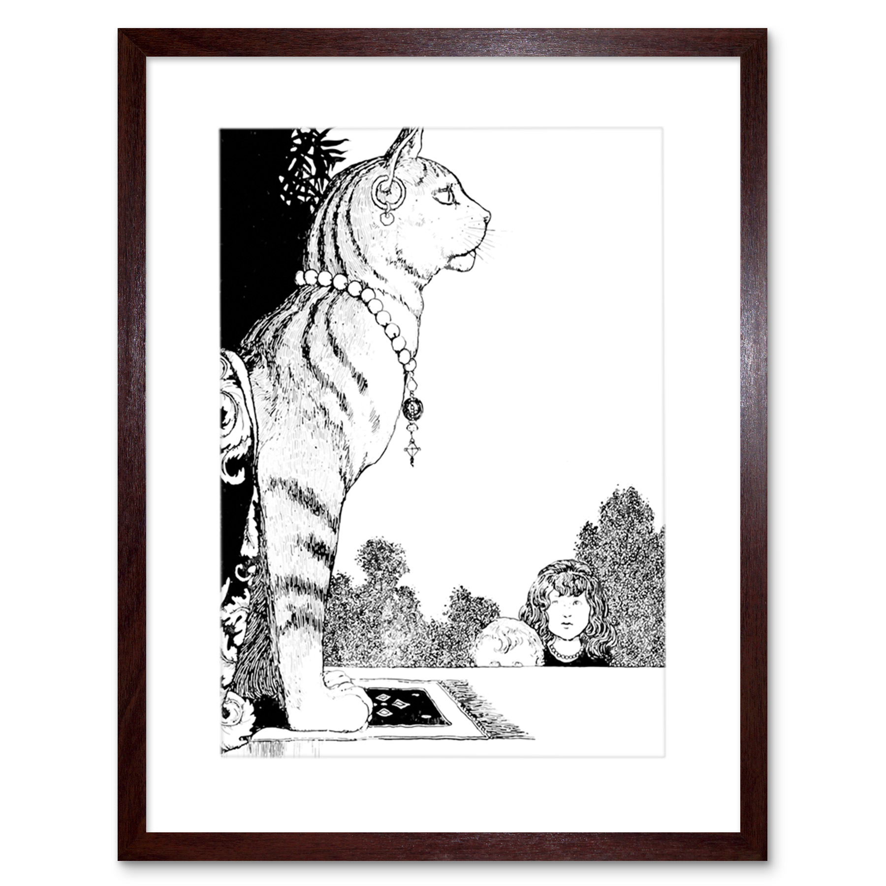Framed Brown 12X16