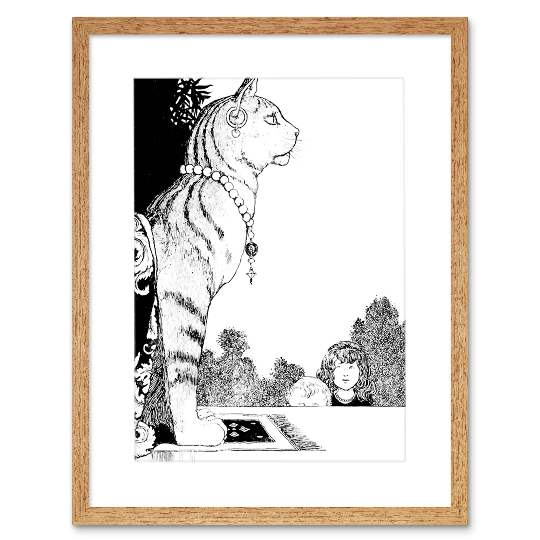 Framed Light Oak 12X16