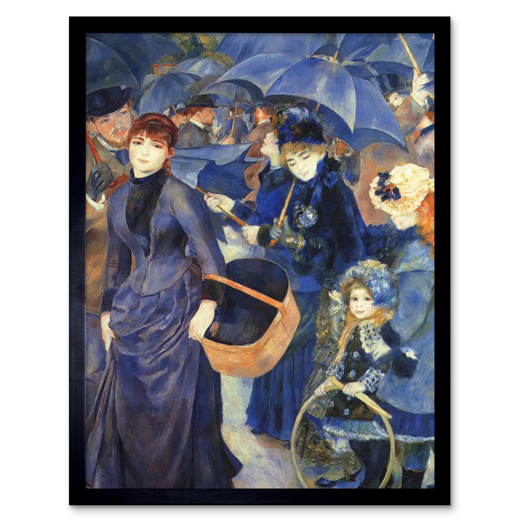 Pierre Auguste Renoir Umbrellas Old Master Painting 12X16 Inch