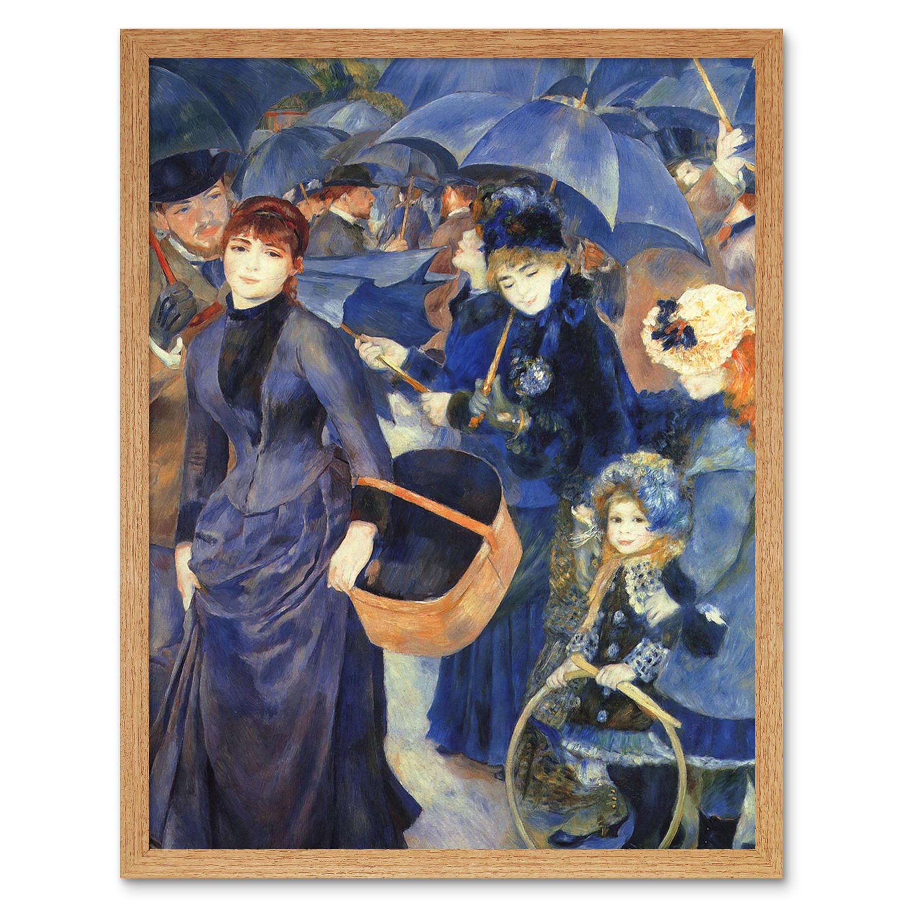 Pierre Auguste Renoir Umbrellas Old Master Painting 12X16