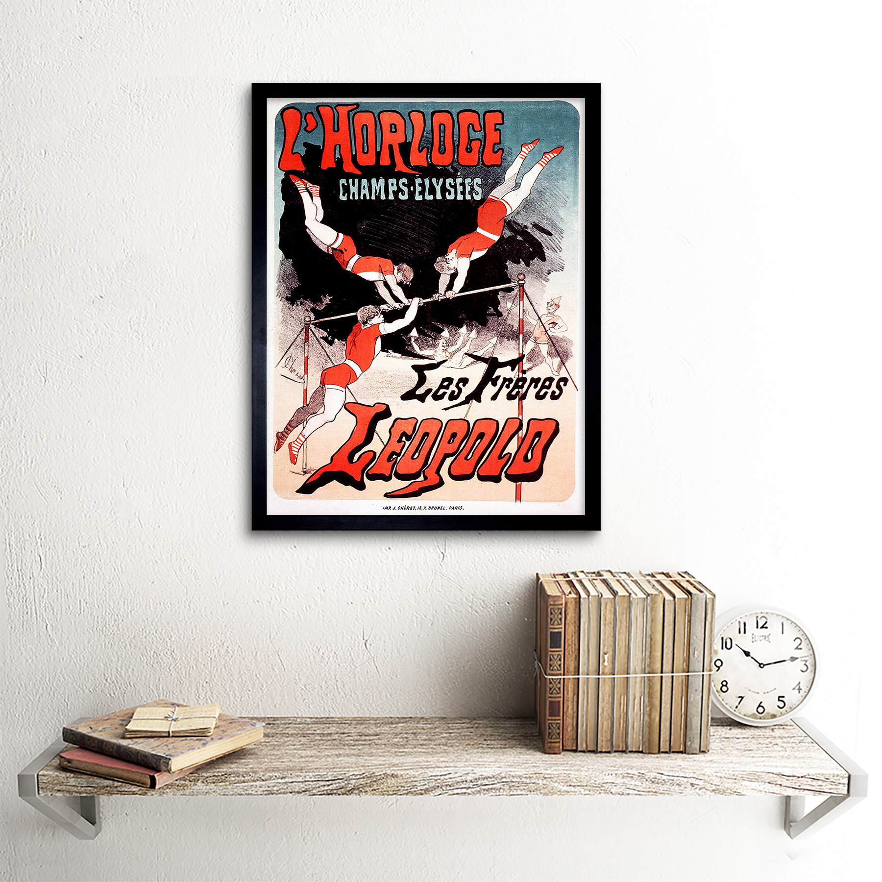 ADVERTISING CULTURAL CIRCUS POLAND RED ELEPHANT ACROBAT FUNNY POSTER PRINT LV639