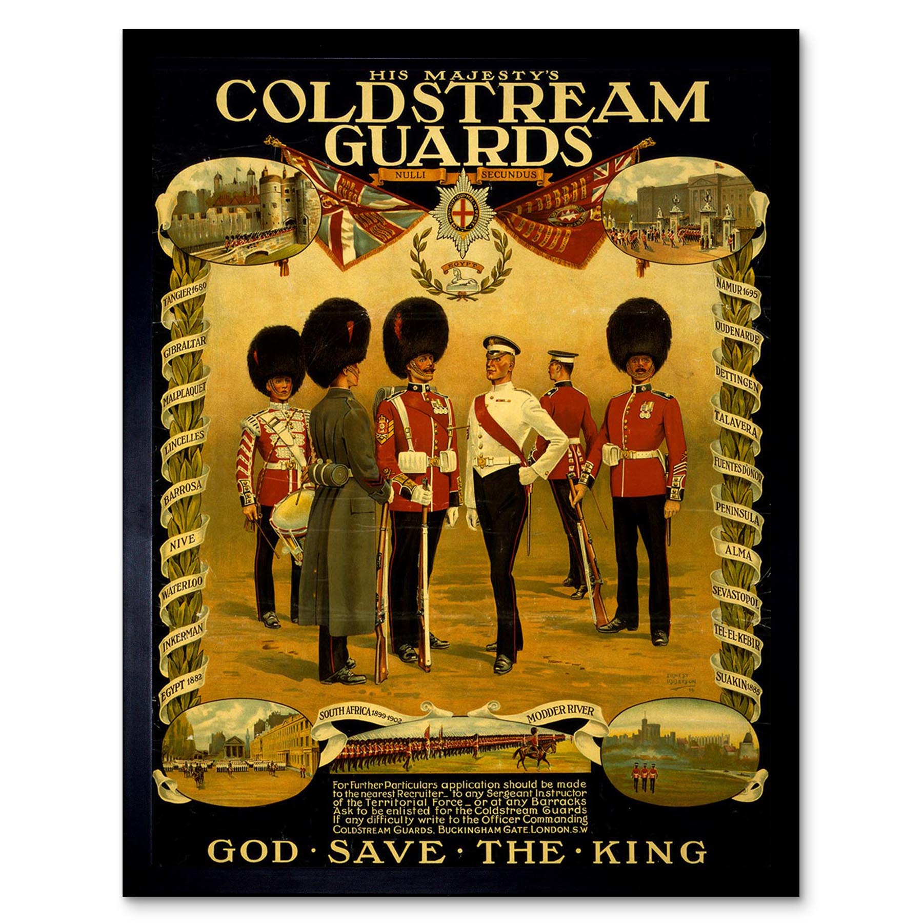 321406 WAR BRITAIN ENLIST C STREAM GUARD KING COUNTRY PRINT POSTER DE 321406 WAR BRITAIN ENLIST C STREAM GUARD KING COUNTRY PRINT POSTER DE