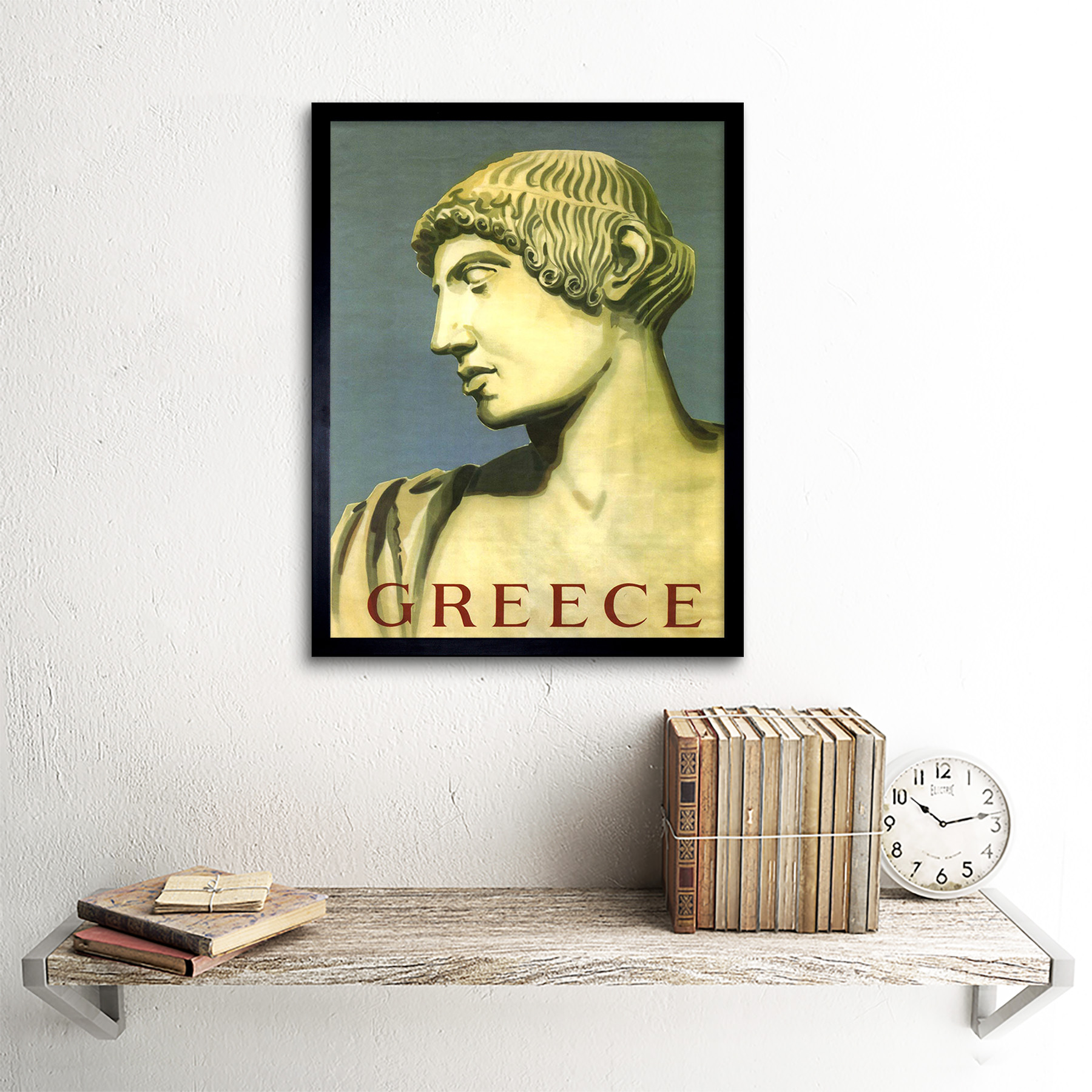 Space Mars Travel Advert Valles Marineris 12X16 Inch Framed Art Print