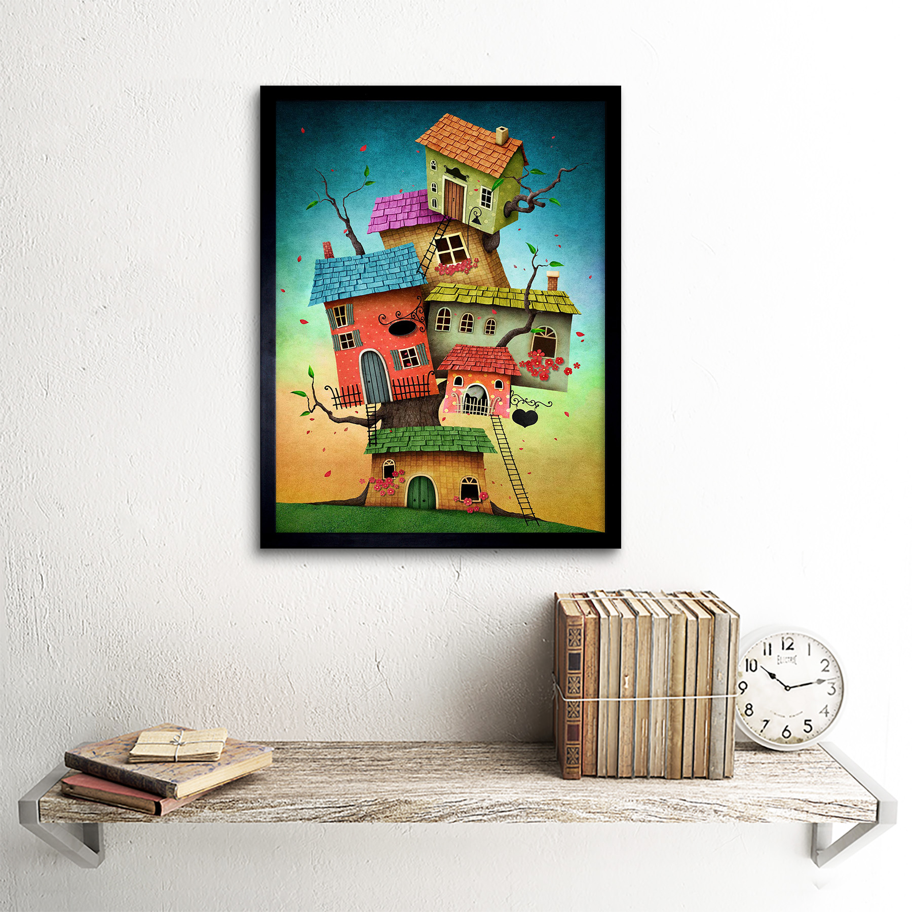 アクリル絵画　“Tree House” UB12DT0159_01_BL.jpg