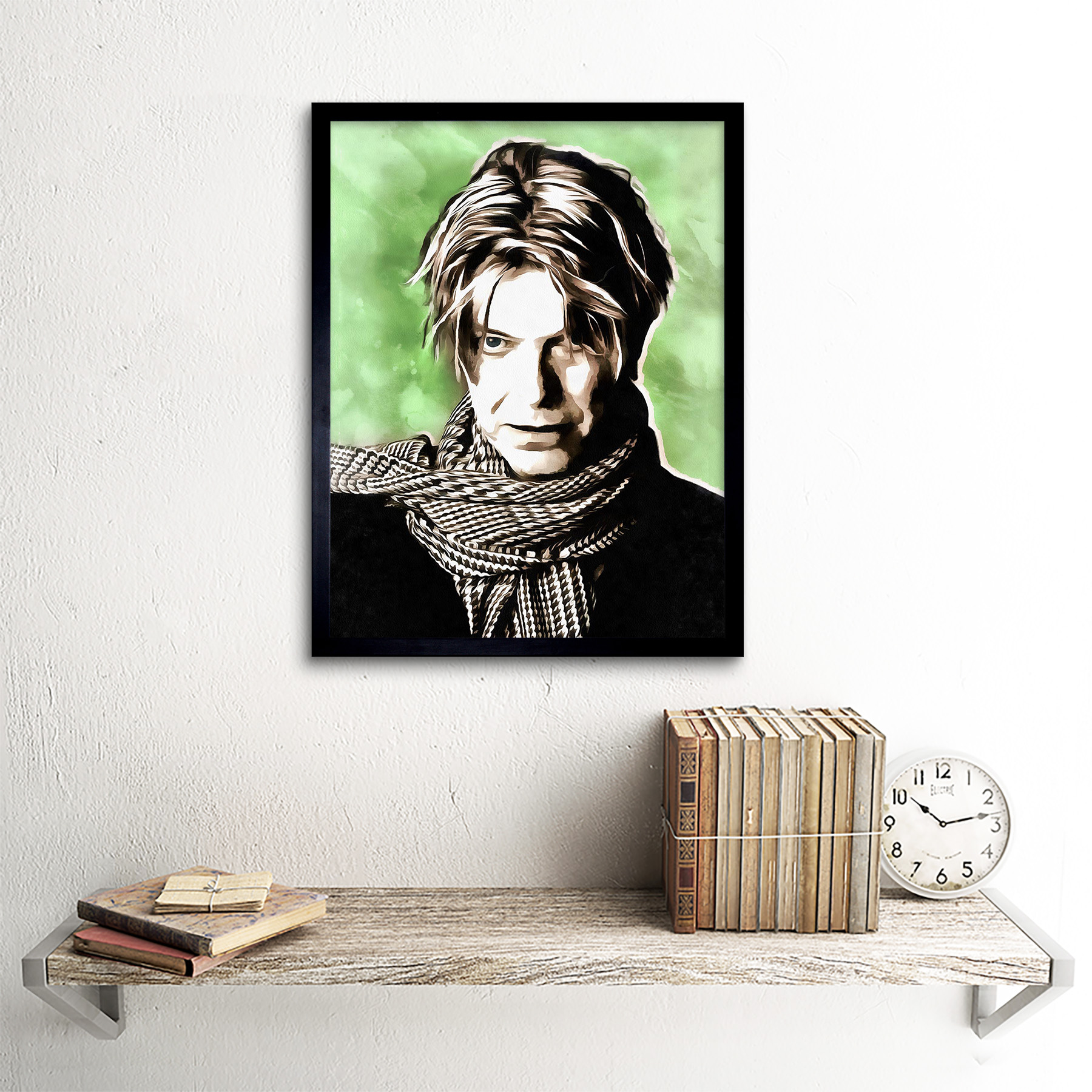 H130 Art Poster David Bowie with Iggy Pop Vintage Rock Star Pop Custom Print