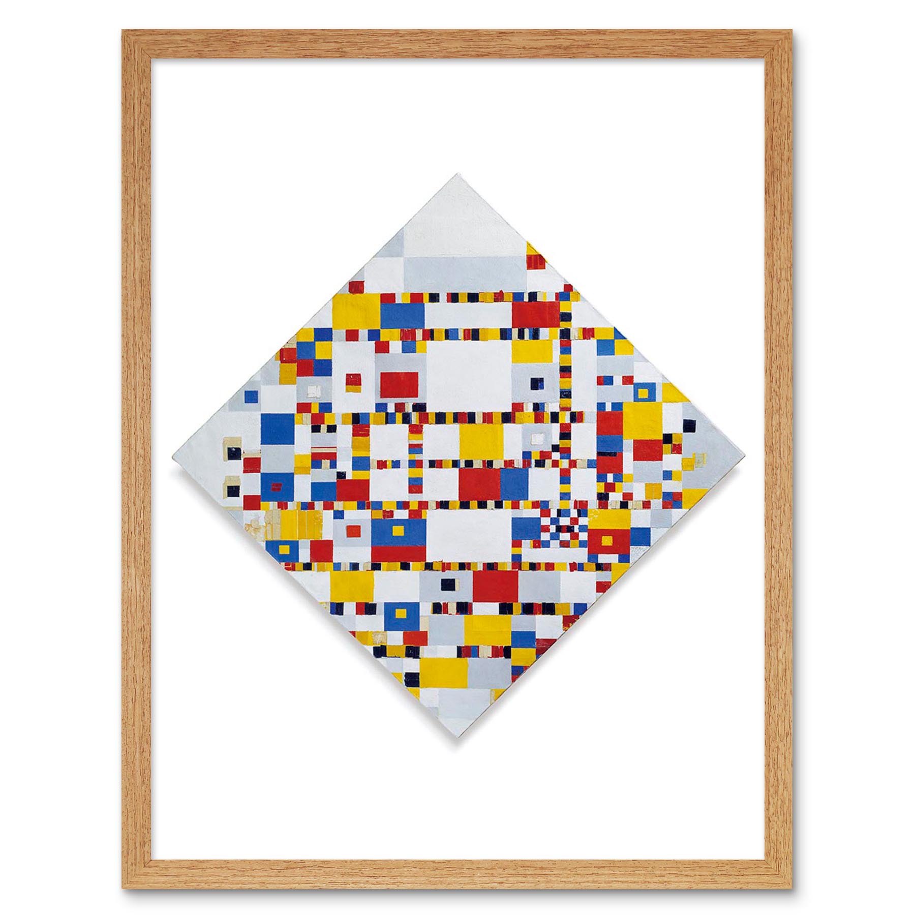 Painting Piet Mondrian Victory Boogie Woogie 12X16 Inch Framed Art Print - Picture 12 of 24