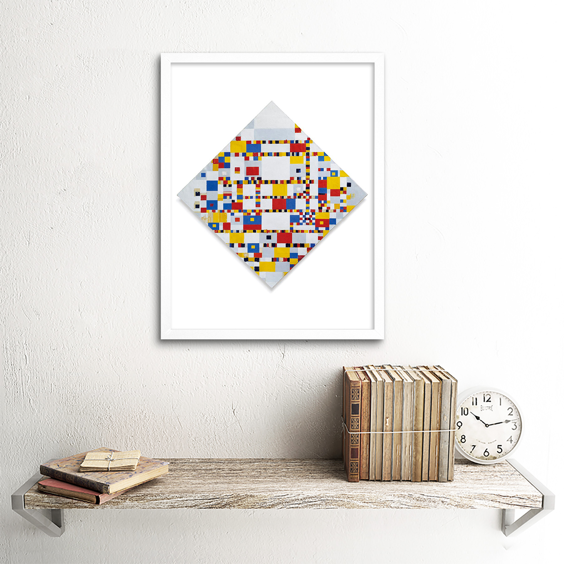 Painting Piet Mondrian Victory Boogie Woogie 12X16 Inch Framed Art Print - Picture 18 of 24