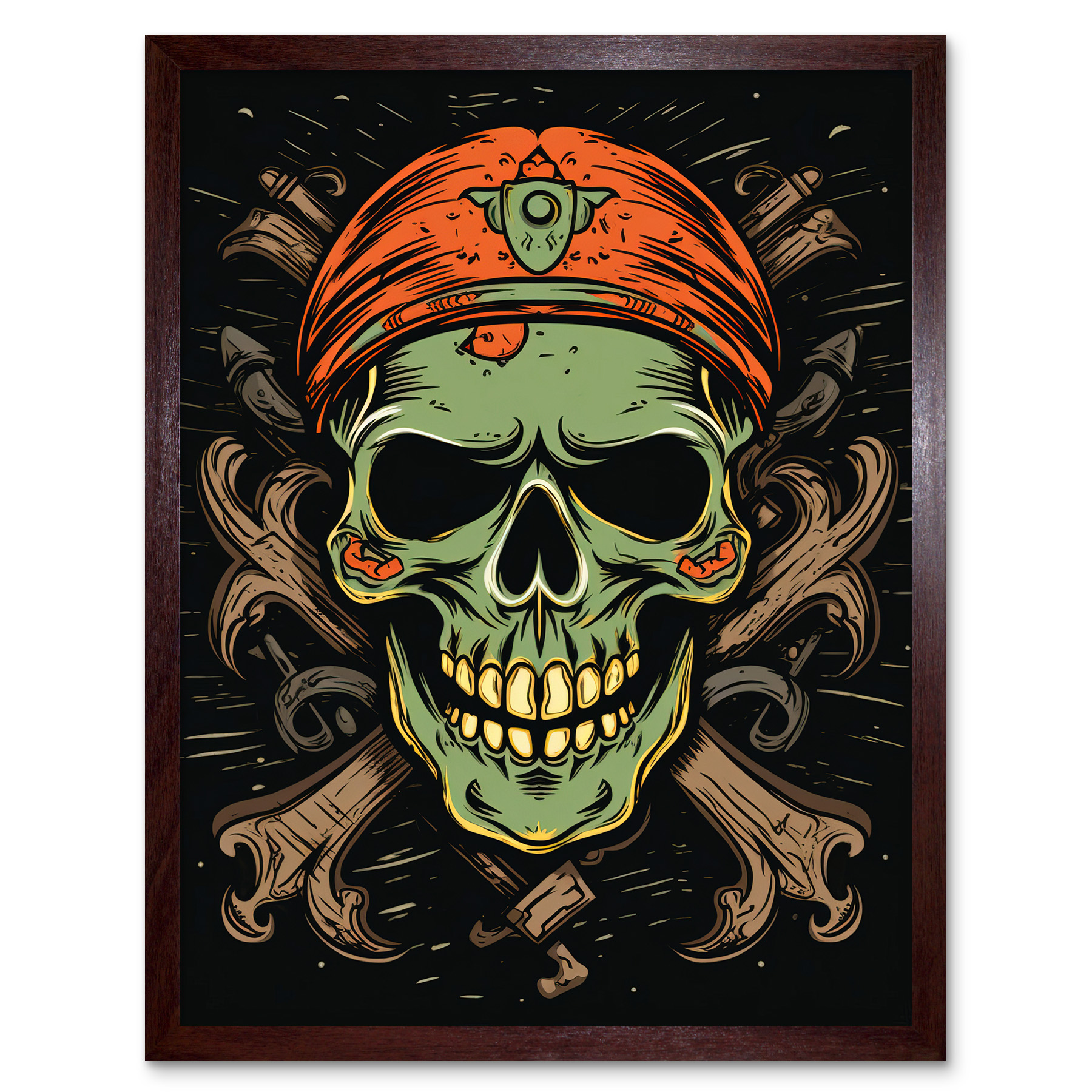 額縁 tatoo studio yamada IRON SKULL POSTER UB12MDJ001777_00_BR.jpg