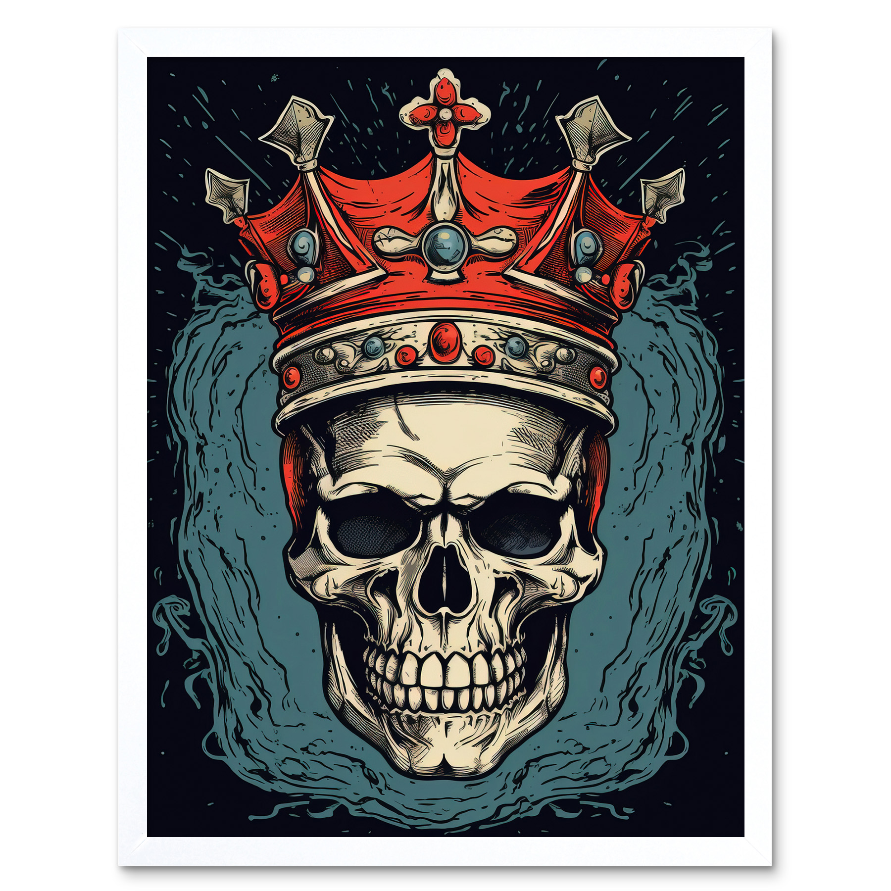 額縁 tatoo studio yamada IRON SKULL POSTER 額縁 tatoo studio