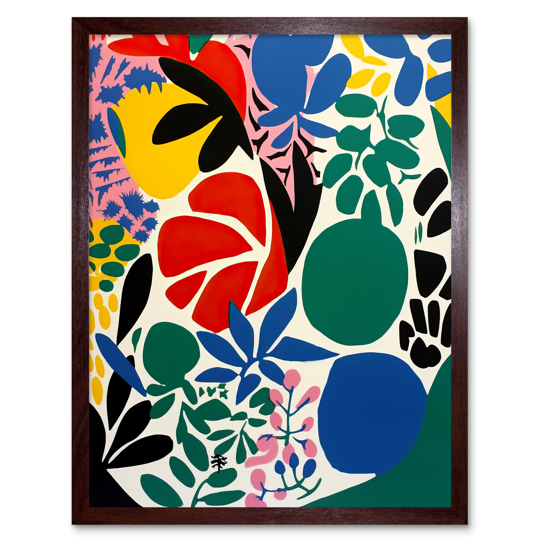 Botanical Garden Henri Matisse Inspired Painting Abstract Framed
