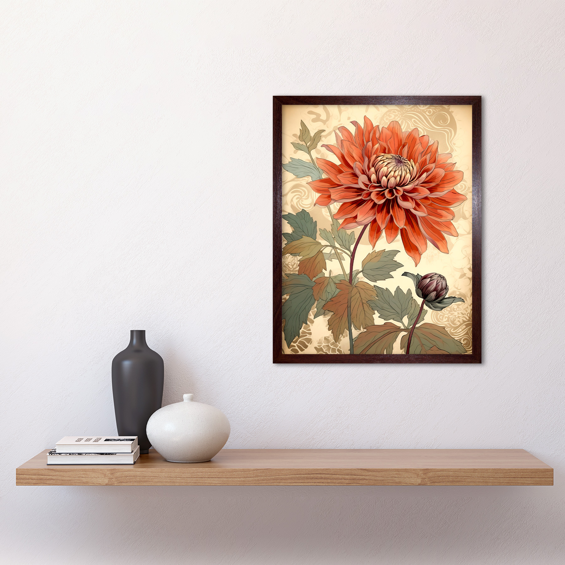 絵画　Dahlia Japan Dahlia Cross Stitch Kit
