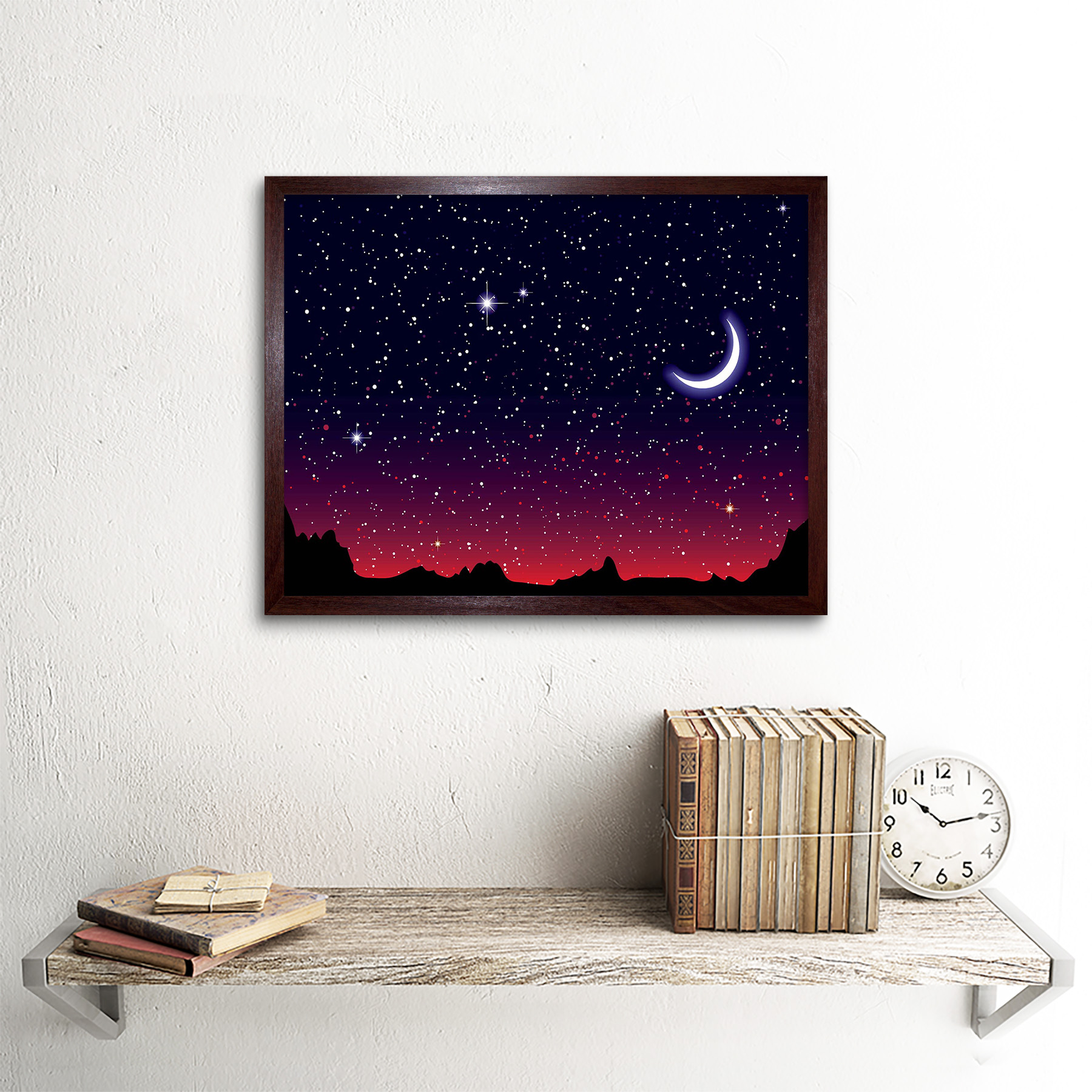 「MOON.」CLARITY ART Tri-Tone Celestial Sun Moon and Stars Indoor/Outdoor Metal