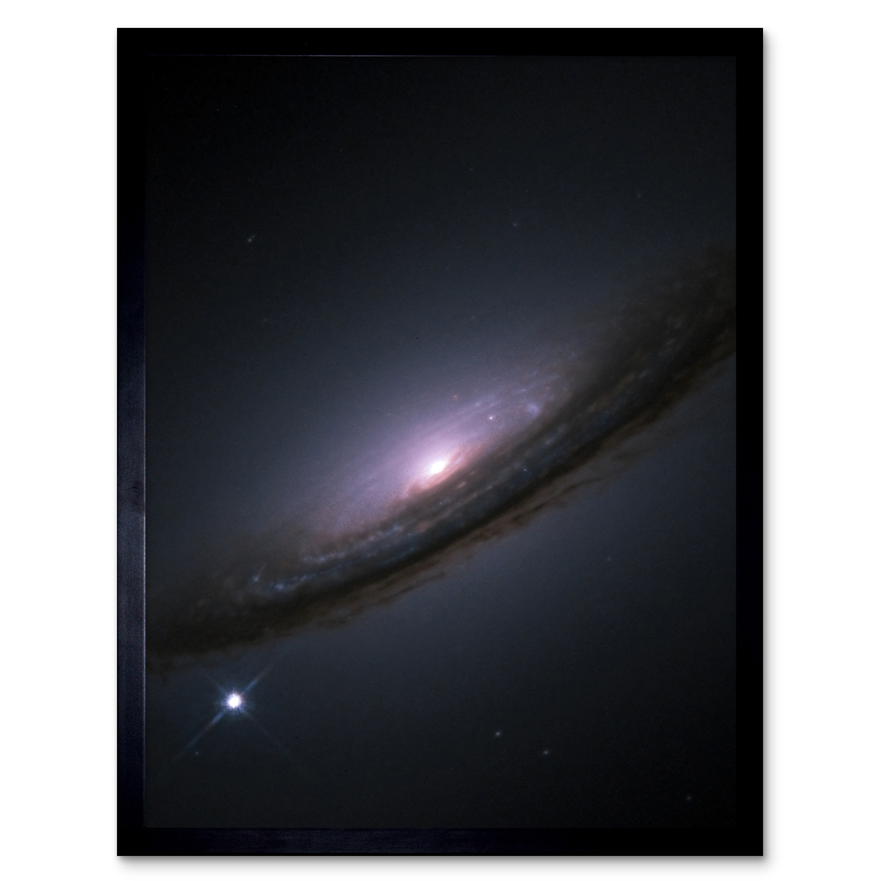 Hubble Space Supernova 1994D Lenticular Galaxy NGC 4526 Framed Wall Art 12x16