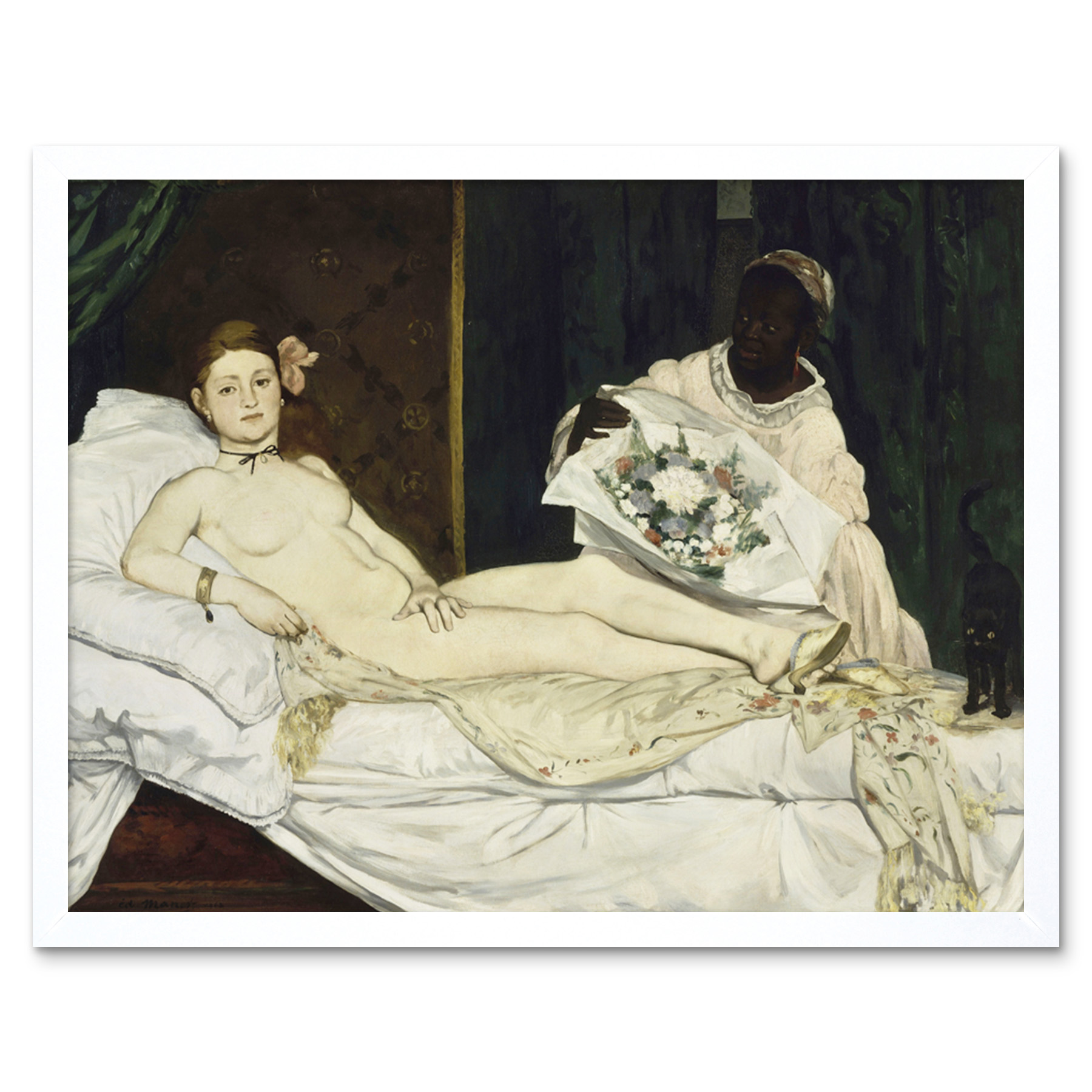 Edouard Manet Olympia Art Print Framed 12x16 | eBay