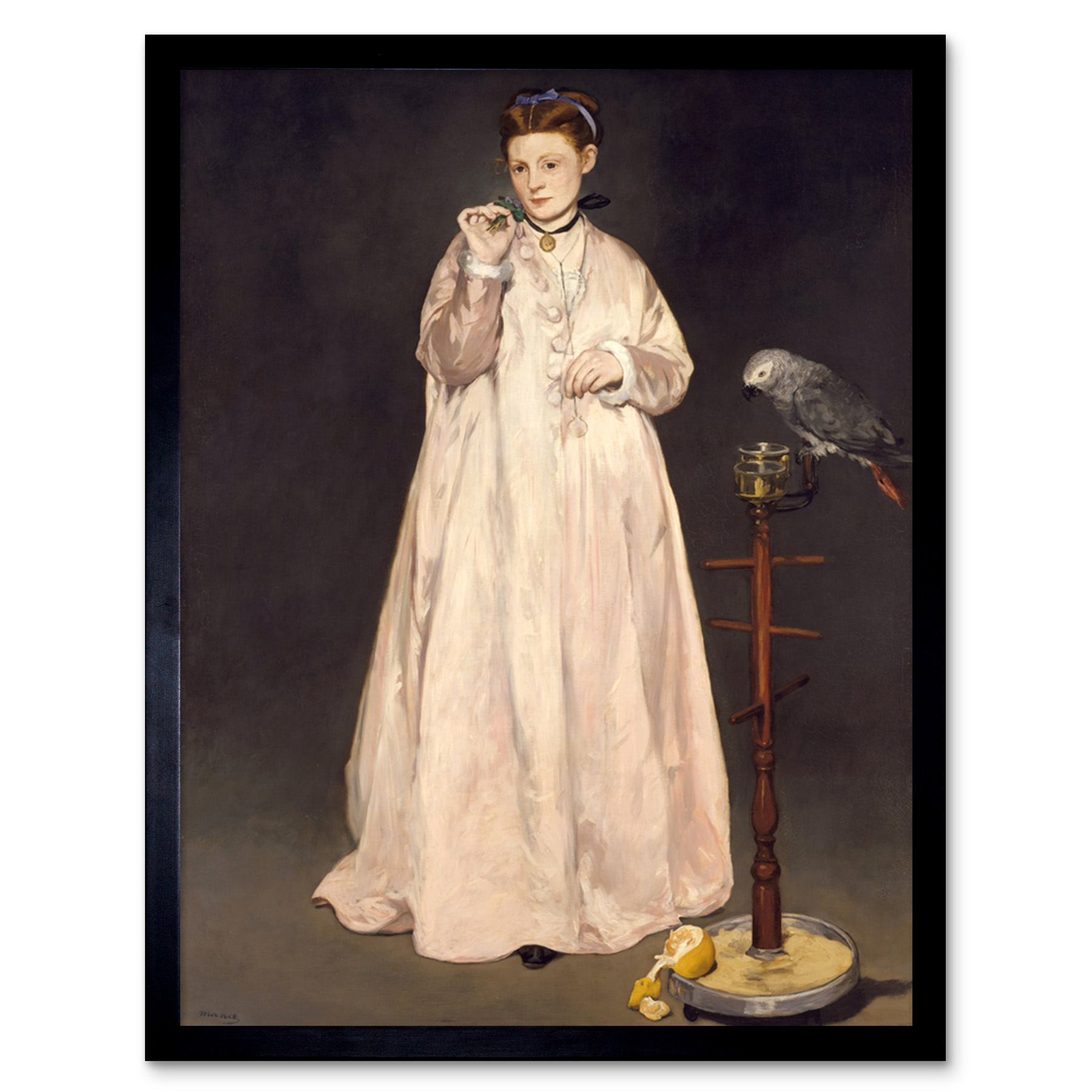 Edouard Manet Young Lady In 1866 Art Print Framed 12x16 | eBay