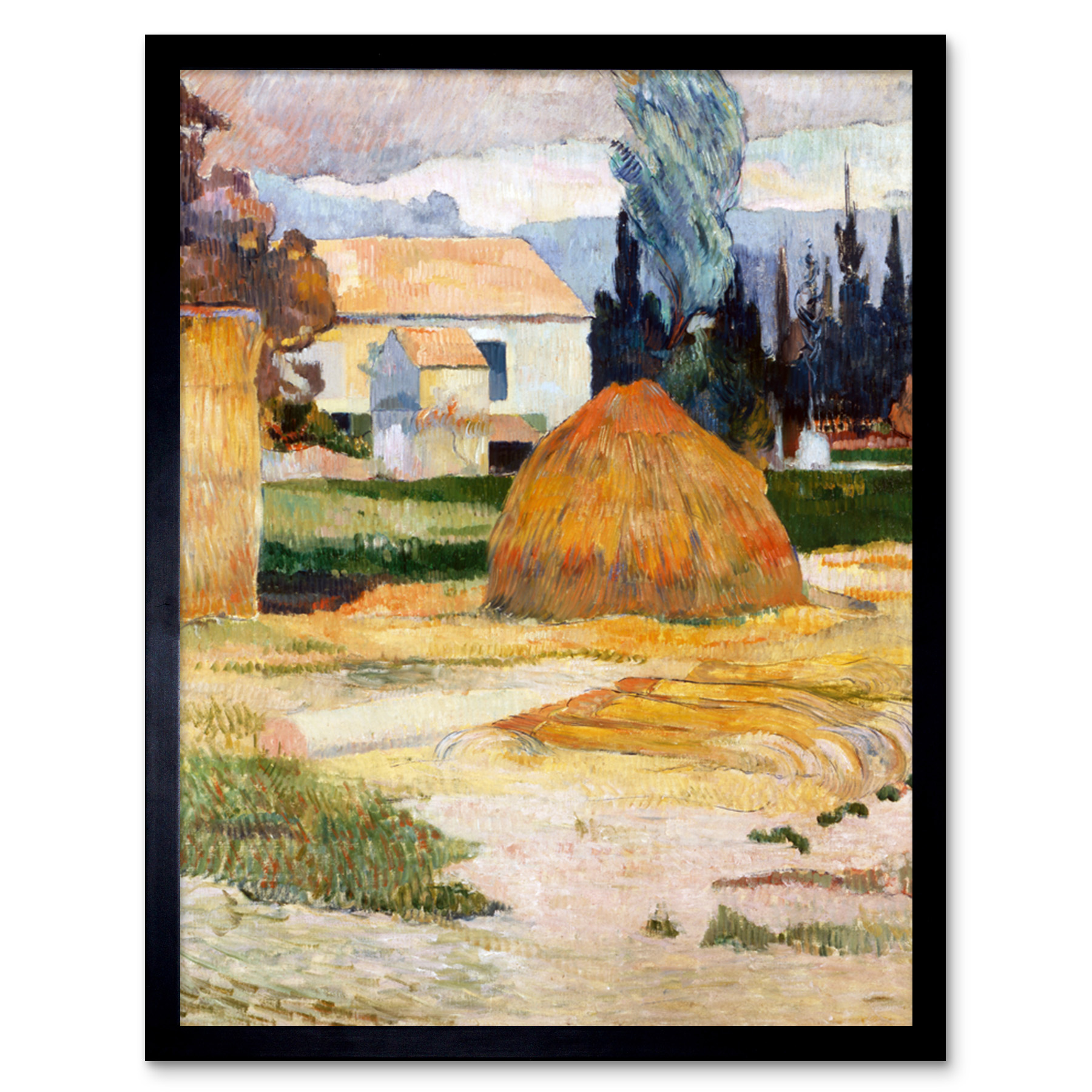Gauguin Paul Landscape Near Arles Art Print Framed 12x16 - Picture 2 of 29