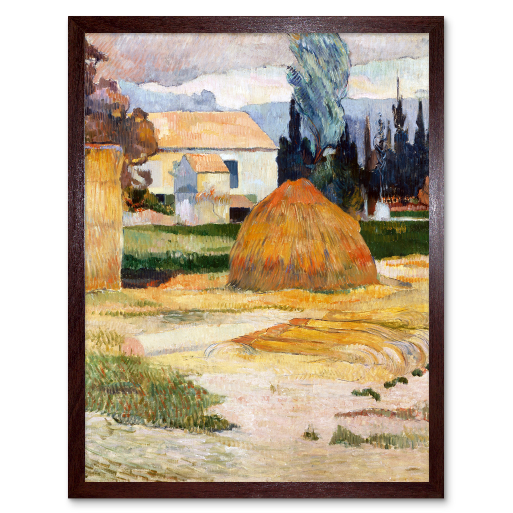 Gauguin Paul Landscape Near Arles Art Print Framed 12x16 - Picture 8 of 29